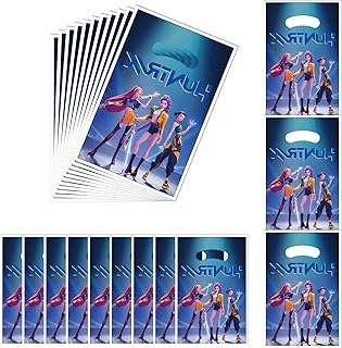 30피스 K 팝 악마 사냥꾼 파티 선물 가방, 소모품 및 장식 만화 파티에 적합하며 아이들에게 이상적이며 가족 행사, 상품, 카니발 및 크리스마스에 적합합니다.