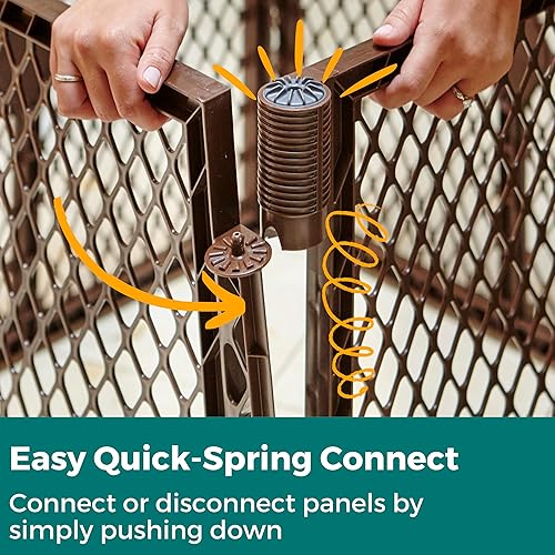 Vista 4 de MyPet Extensión de 2 paneles para paso de petyard: fabricado en Estados Unidos. Independiente. Aumenta el área de juego hasta 34 pies cuadrados