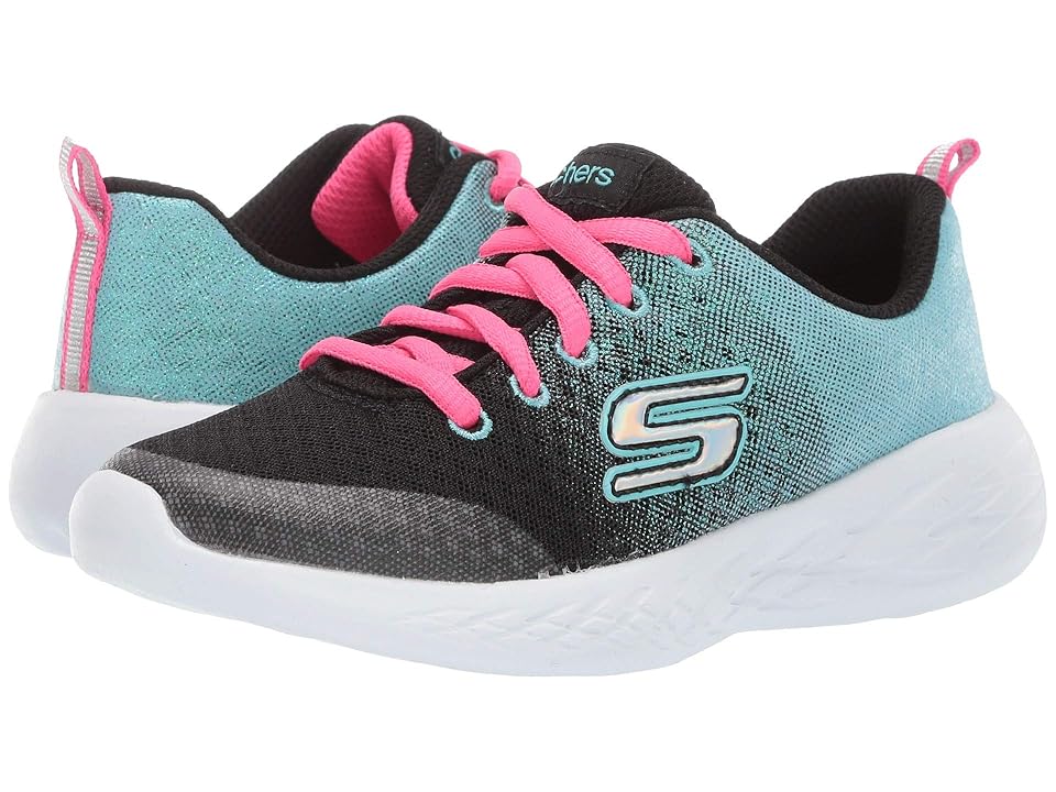 

SKECHERS KIDS Go Run 600 - Sprinkle (Little Kid/Big Kid) (Black/Blue) Girl's Shoes