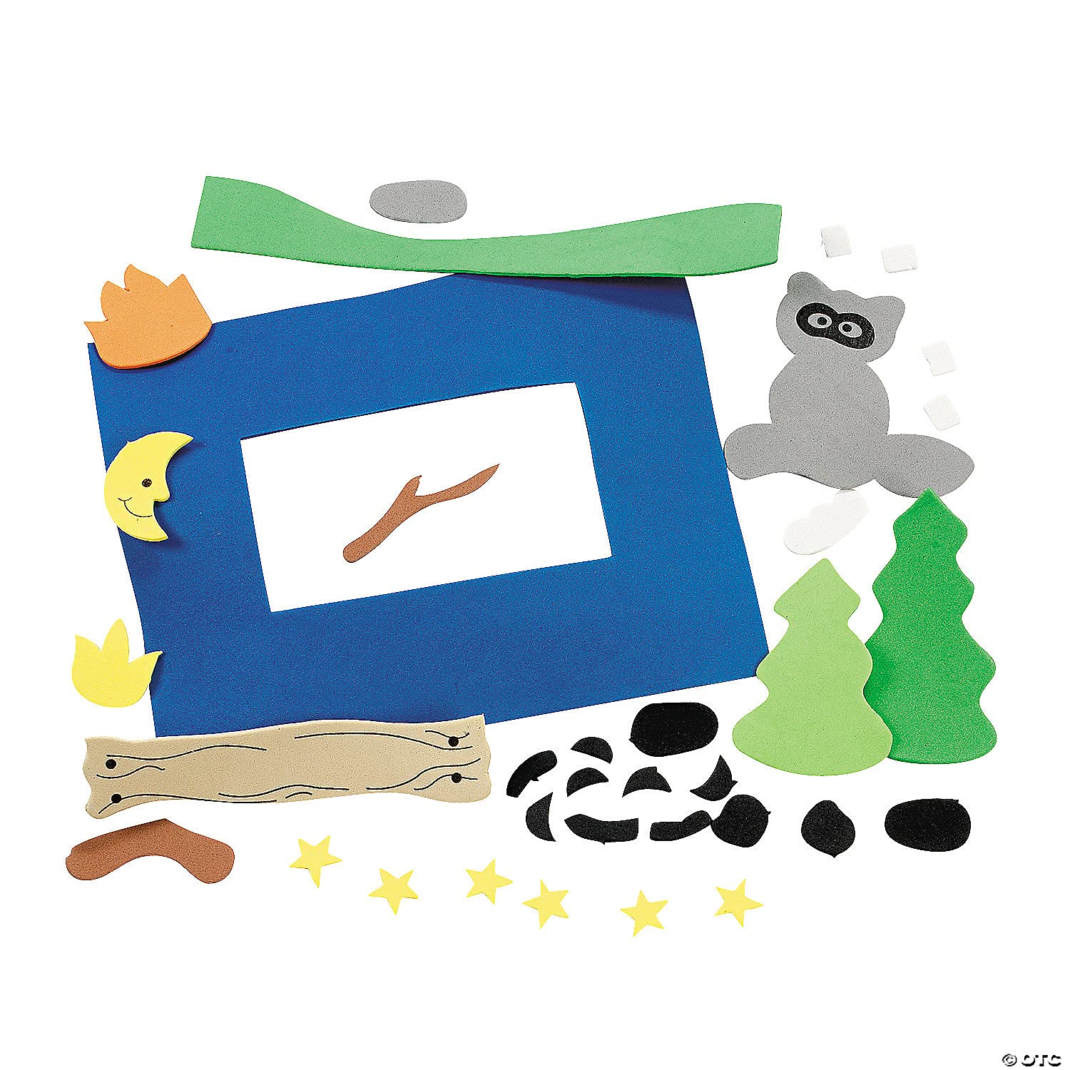 Fun Express Camp Raccoon Picture Magnet Craft Kit - DIY Crafts for Kids and Fun Home Activities - Vacation Bible School Supplies/Decor - Makes 12