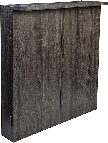 Miniatura 5 de DMI Sports - Juego de dardos en gabinete, incluye iluminación LED u opción de puntuación electrónica