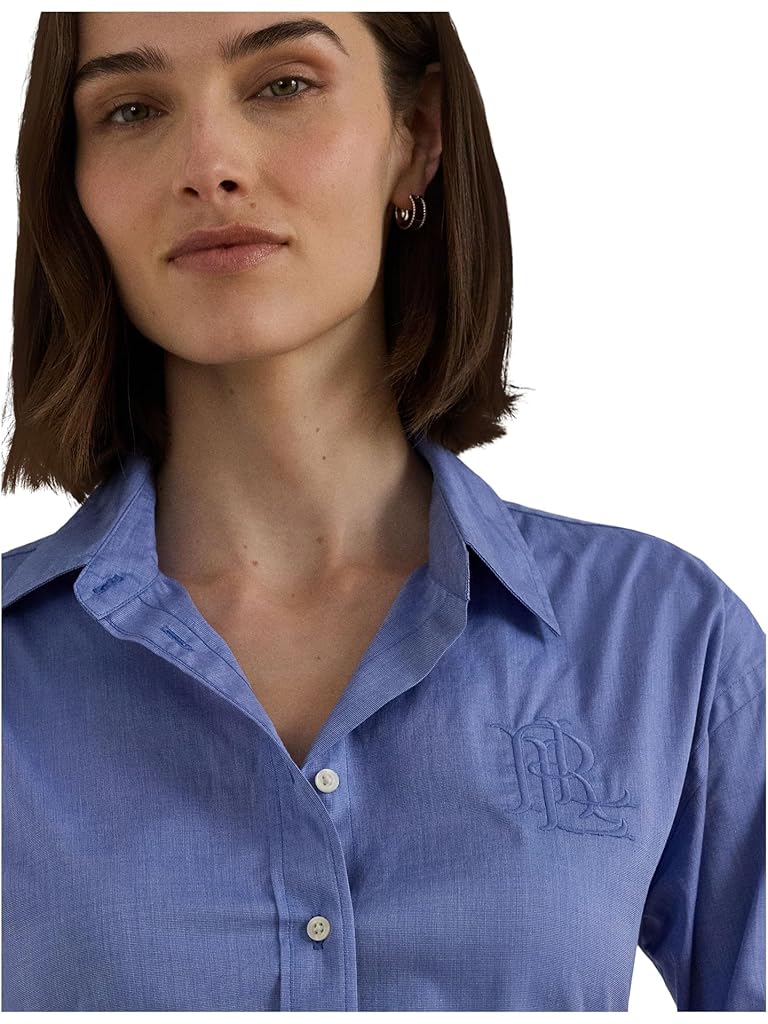 Blue Lauren Ralph Lauren Relaxed Fit Cotton Shirt