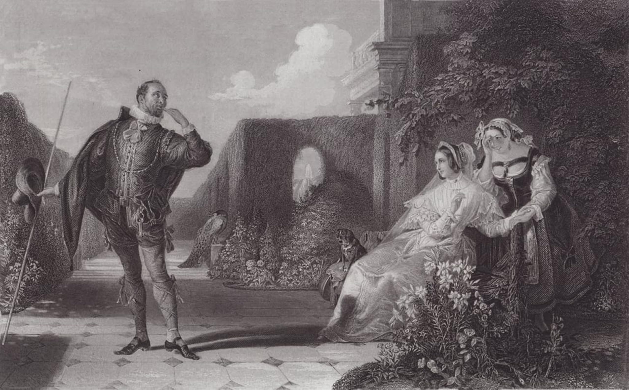 Póster de lienzo Malvolio Daniel Maclise elimina la monotonía de las paredes vacías 5