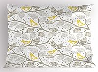 Vista 30 de Lunarable Funda de almohada de dibujos animados, corona blanca sobre fondo rosa, tiara gráfica de dibujos animados, estampado de letras de palabras