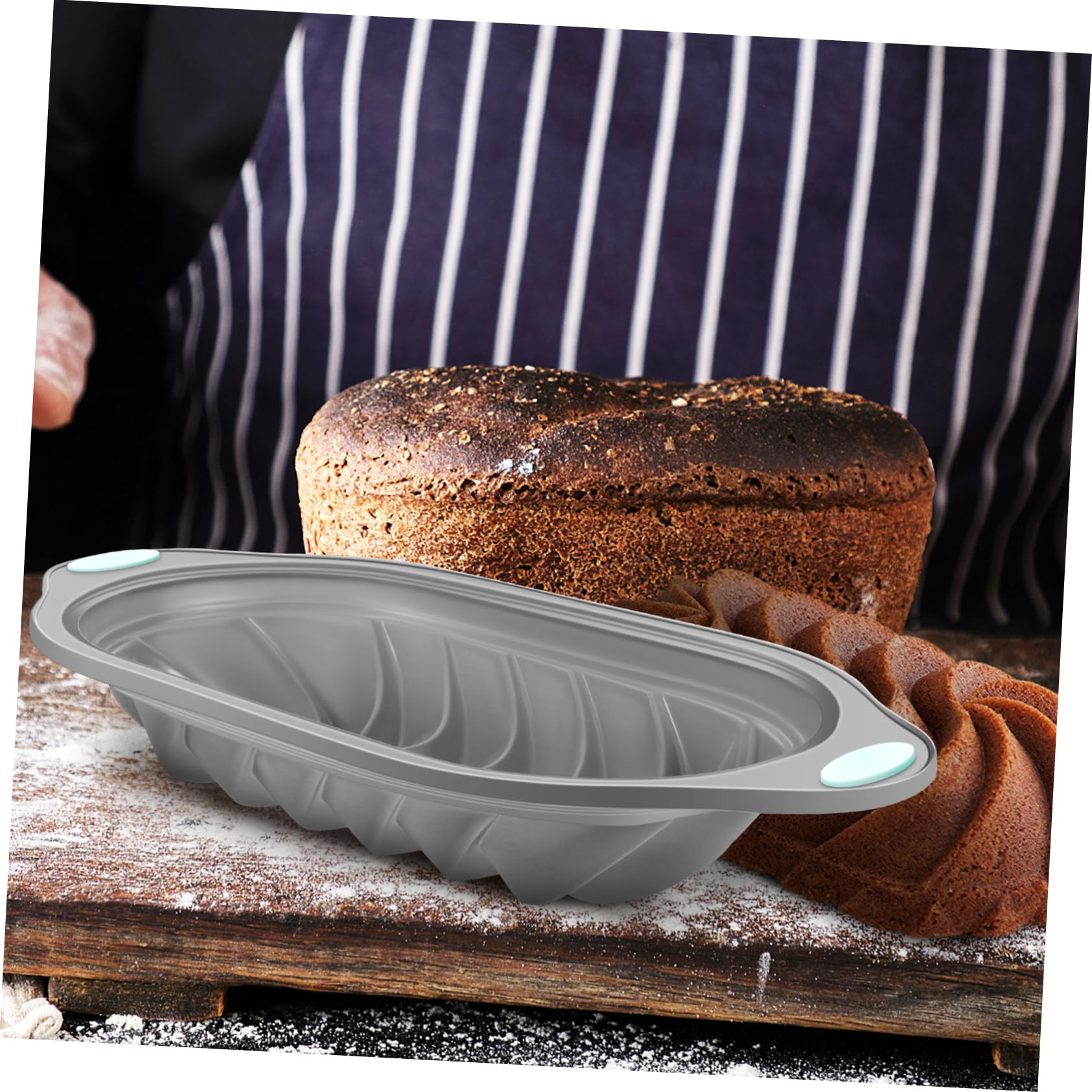 KICHOUSE Silicone Toast Mold Non Stick Loaf Pan for Baking for Oven Use Easy Release and Cleanup Versatile for Bread Cakes and More for Home Bakery Use