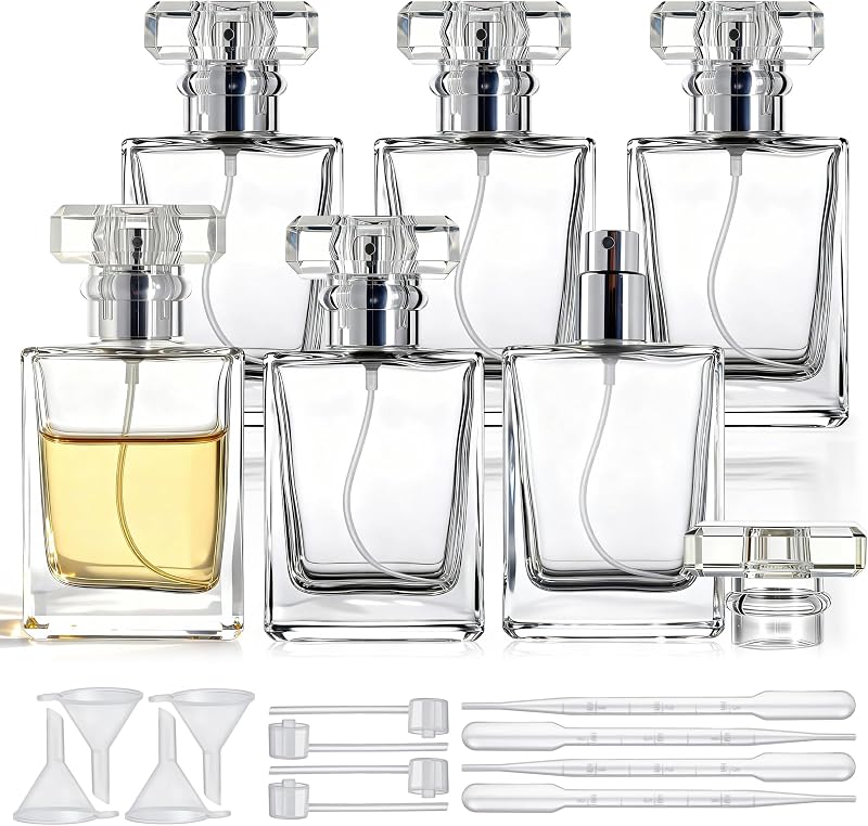 YU FENG Frascos de Perfume com Spray Recarregáveis de Vidro 50 mL, Pacote com 6