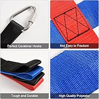 Vista 5 de Red de carga de escalada, carrera de obstáculos de guerrero ninja para niños, escalera de red de cuerda, barras de mono para pared de roca