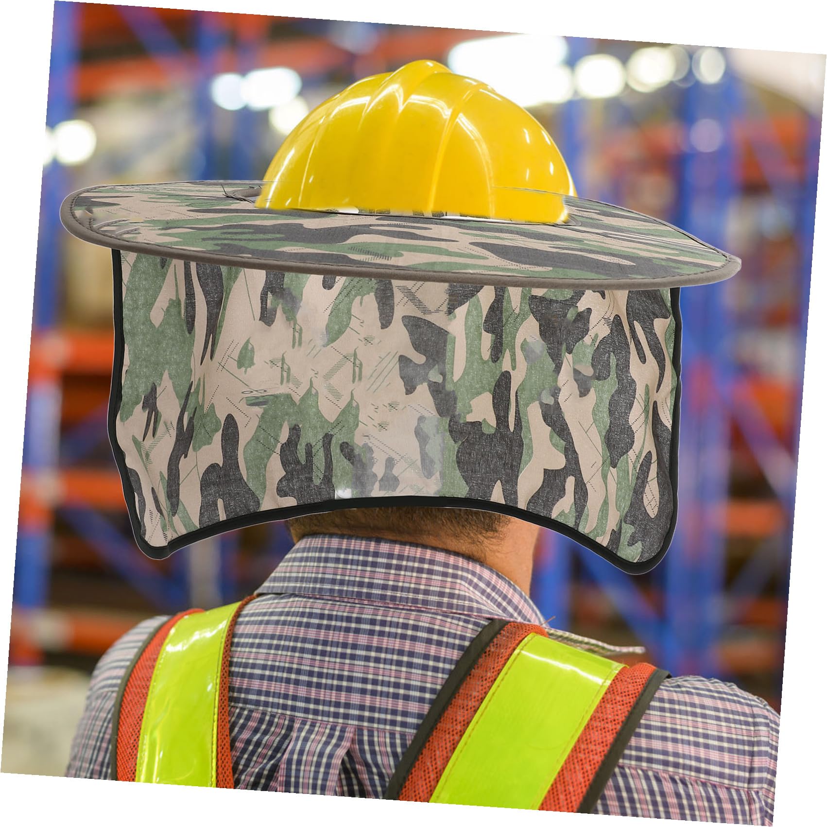 SEWACC Sombrero de Seguridad con Visera para Casco Protección Solar para Construcción y Actividades Incluye Cubierta para Cuello y Diseño Transpirable para y
