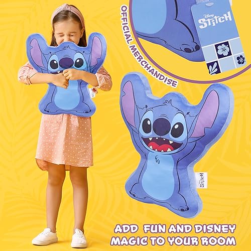 Miniatura 3 de Disney Cojines de sofá Stitch - Cojines de felpa 3D para cama o sofá, accesorios de dormitorio para mujeres, adolescentes y niños, regalos de