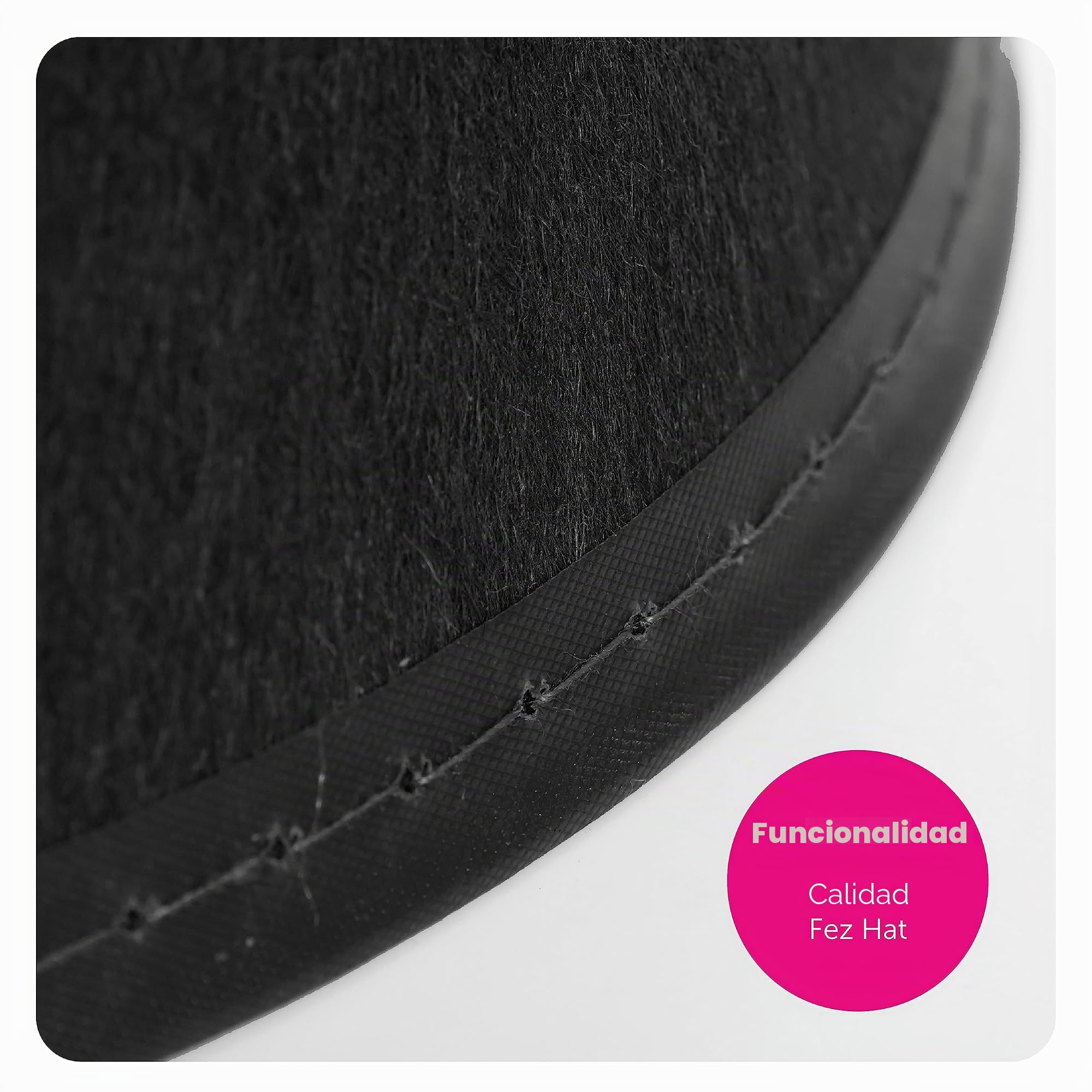 Sombrero negro Fez – Sombrero negro Fez con una borla dorada en la parte superior – perfecto para películas, televisión o disfraces religiosos y otros eventos de disfraces