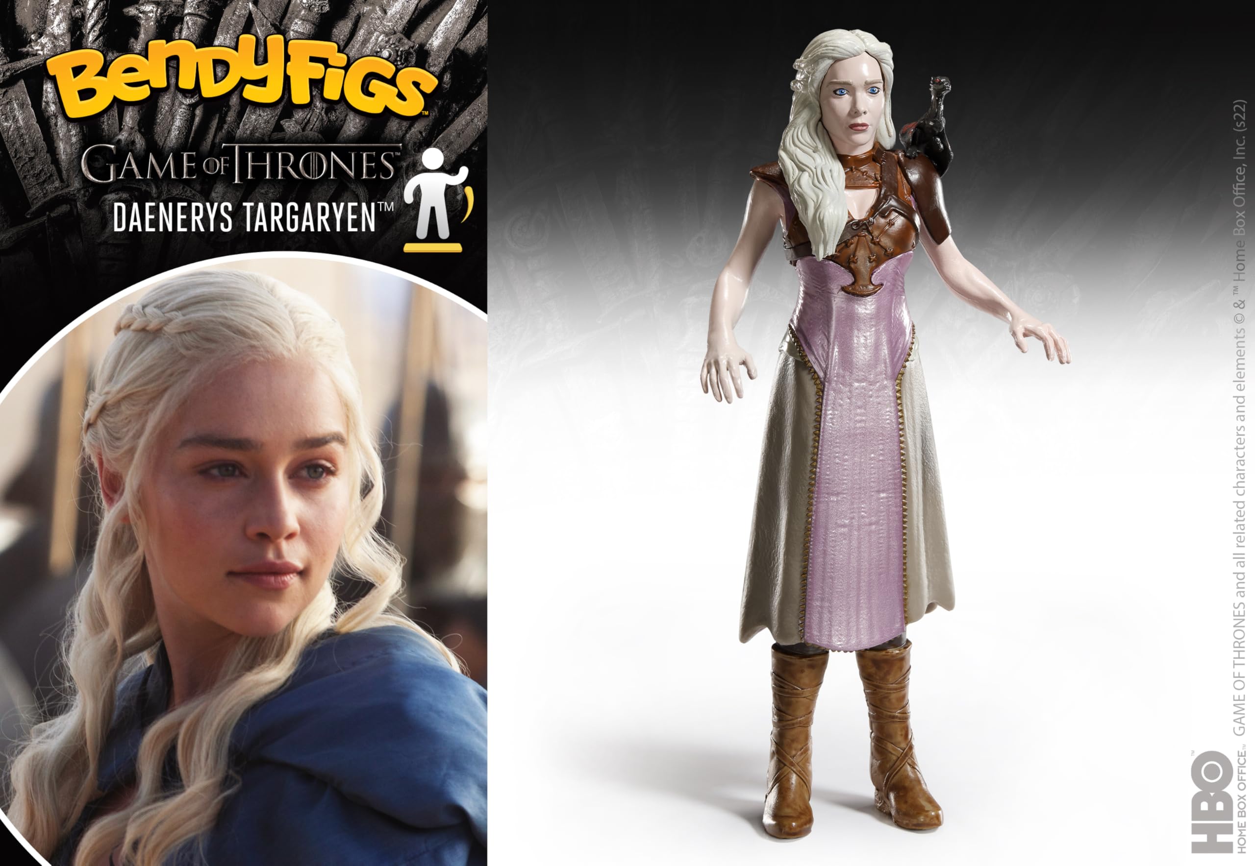 BendyFigs Game of Thrones Daenerys by The Noble Collection, Multicolor, standard size - Image 3