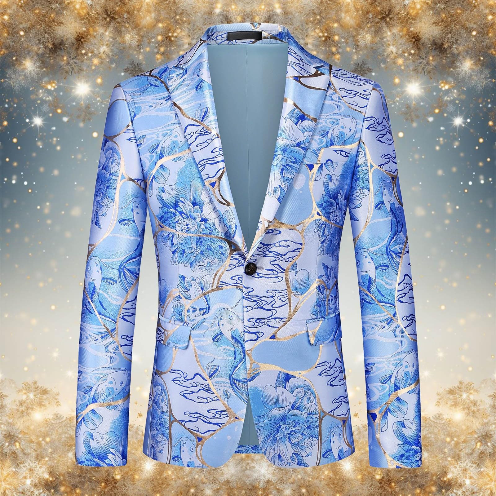 Giacca jacquard, da uomo, sportiva, moderna, slim fit, per matrimonio, smoking, elegante, da lavoro, con risvolto, leggera, comoda, per il tempo libero, giacca da uomo