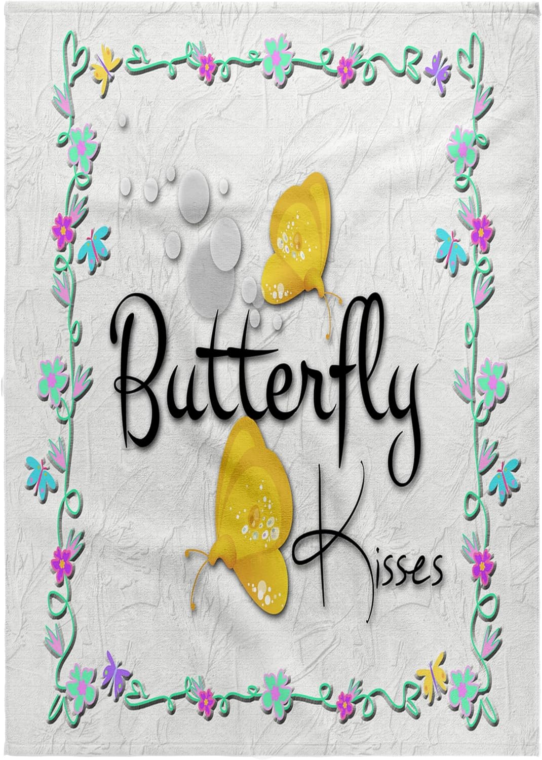 3dRose Butterfly Kisses 22x30 Bath Hand Pool Towel