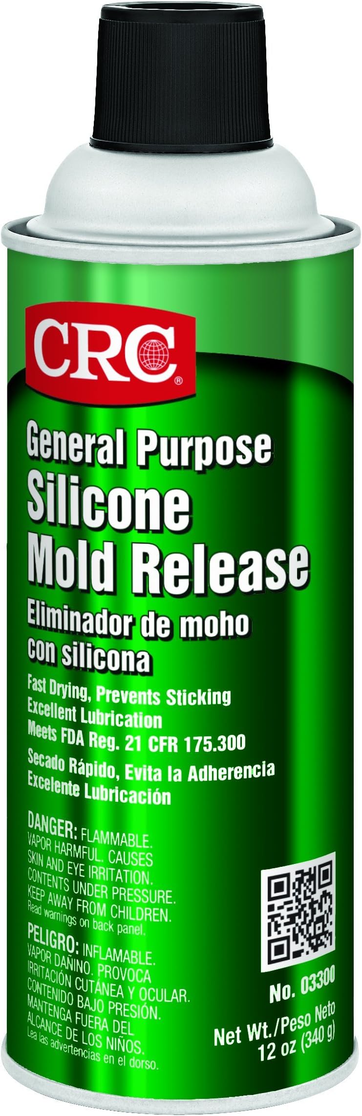 CRC Silicone Mold Release, 12 Wt Oz, (Pack of 12), 03300CS