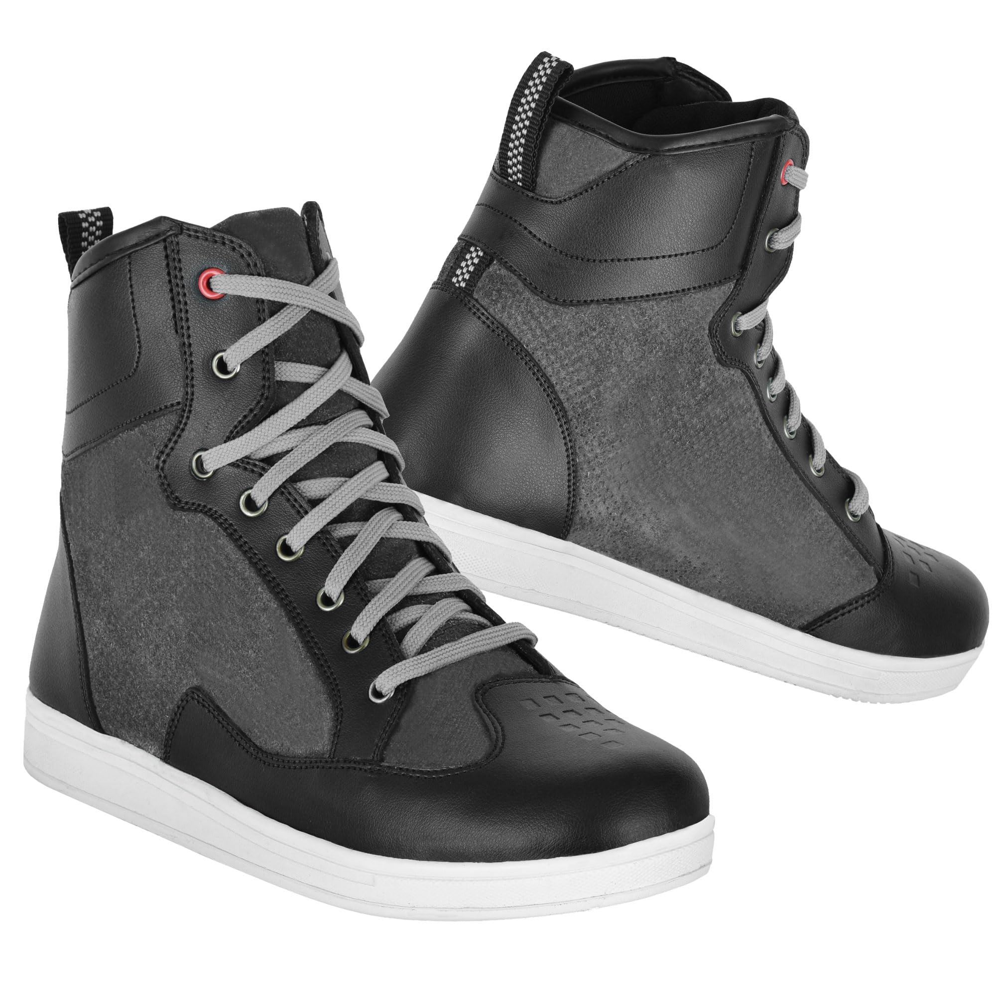 Botas de motocross para hombre, botas protectoras impermeables, zapatos de motocicleta, suela de goma antideslizante