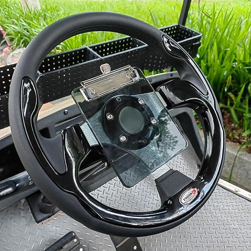 Miniatura 6 de Soporte para tarjeta de puntuación para carrito de golf con soporte para lápiz para Club Car, EZGO, YA, Icon y otros carritos de golf. Claro y