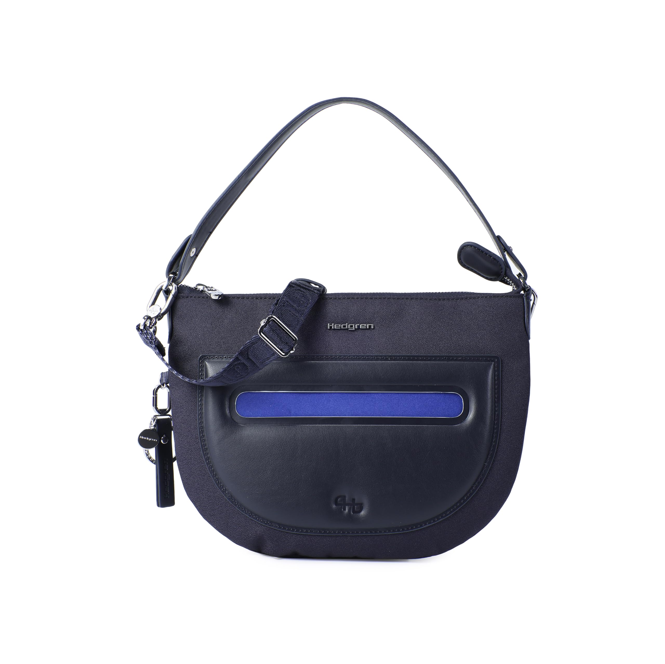 Hedgren Bonbon L, Halfmoon Crossover L + RFID Unisex Adult, Peacoat Blue, talla única
