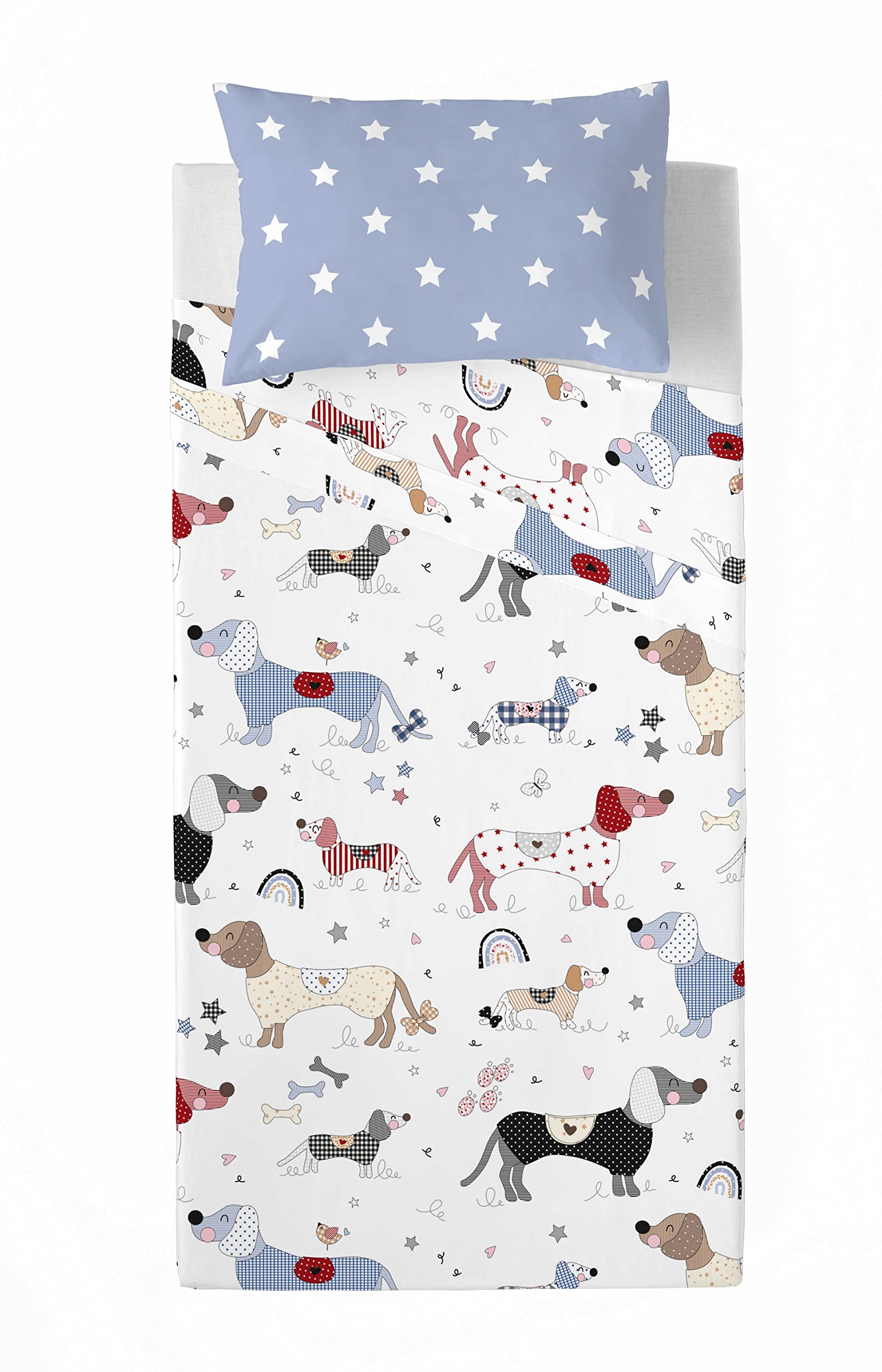 COOL KIDS Juego de sábanas Doggy Patch Cama 105