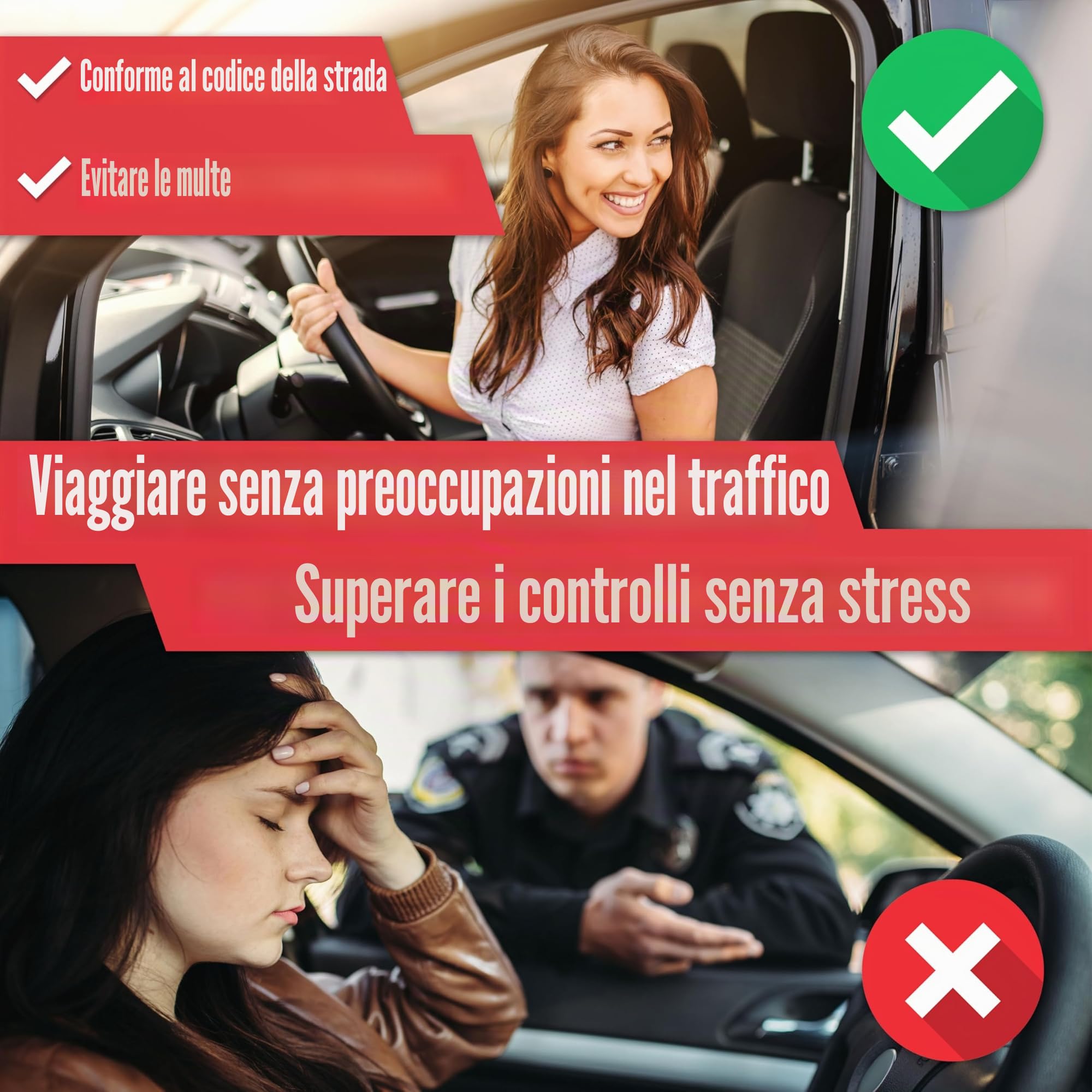 HELDENWERK Set di pronto soccorso 3 in 1 auto 2026 utilizzabile e testato in tutta Europa (conforme alle norme vigenti), borsa combinata per auto con giubbotto di avvertimento, triangolo di