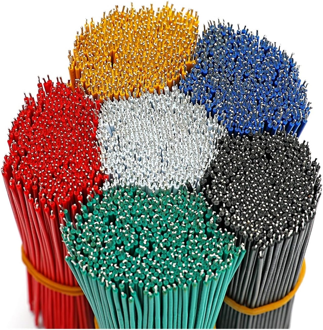 Multi-Conductor Cable Outdoor Landscape Wire, 26AWG 7.8cm Fly Jumper Cable Tin Conductor Solder Cable 1007 26 AWG(Blue 50PCS)