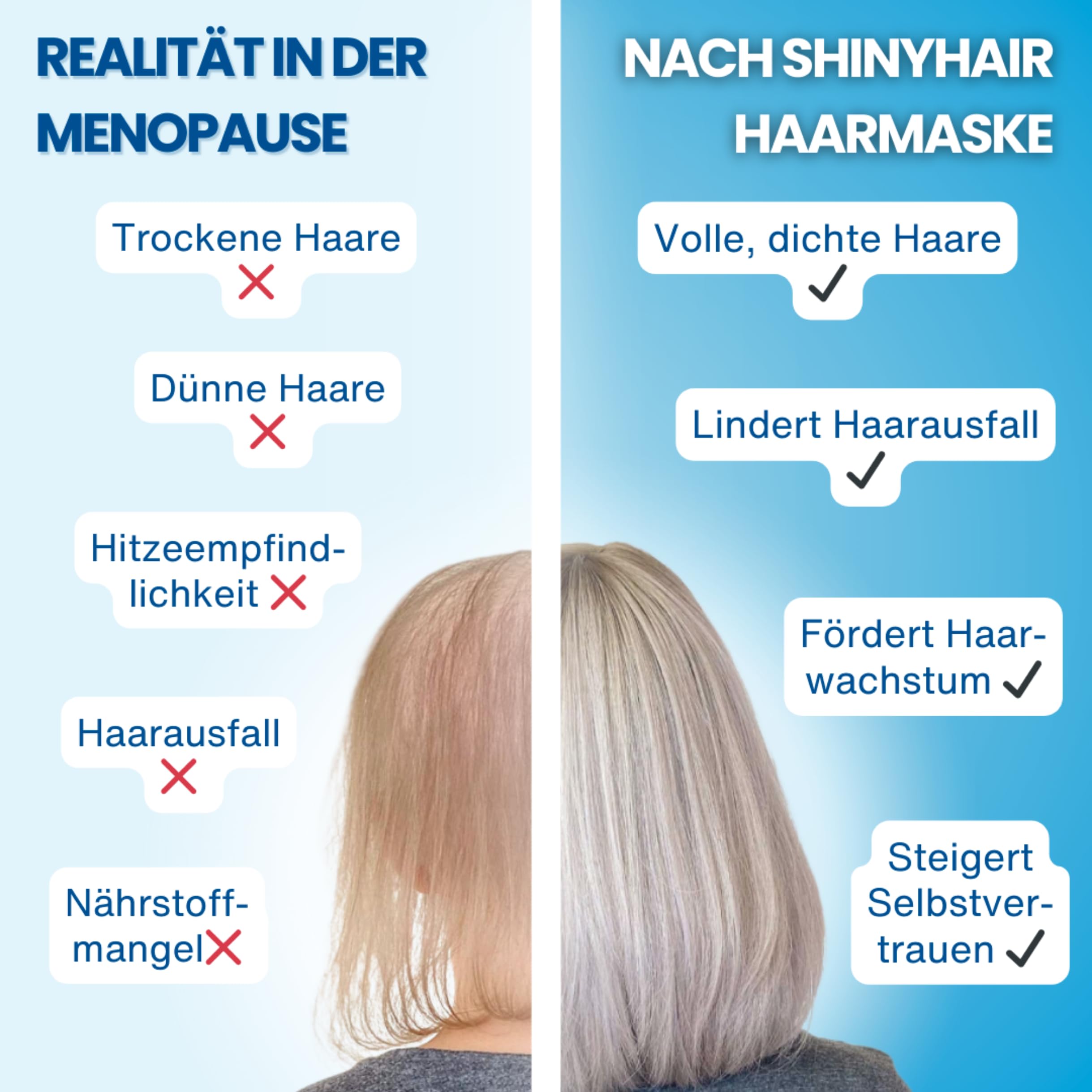 Haarmaske mit Keratin, Rosmarinöl & Arganöl, vegan, 3er Pack | vegane Keratin-Haarkur, für trockenes & strapaziertes Haar, spendet Feuchtigkeit, für glänzendes Haar, 1-2x pro Woche