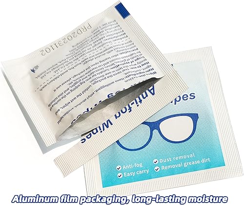 Miniatura 4 de Ageantscom Toallitas antivaho para gafas (paquete de 100)  Prehumedecidas, de secado rápido y sin arañazos para pantallas de laptop, lentes ópticas,