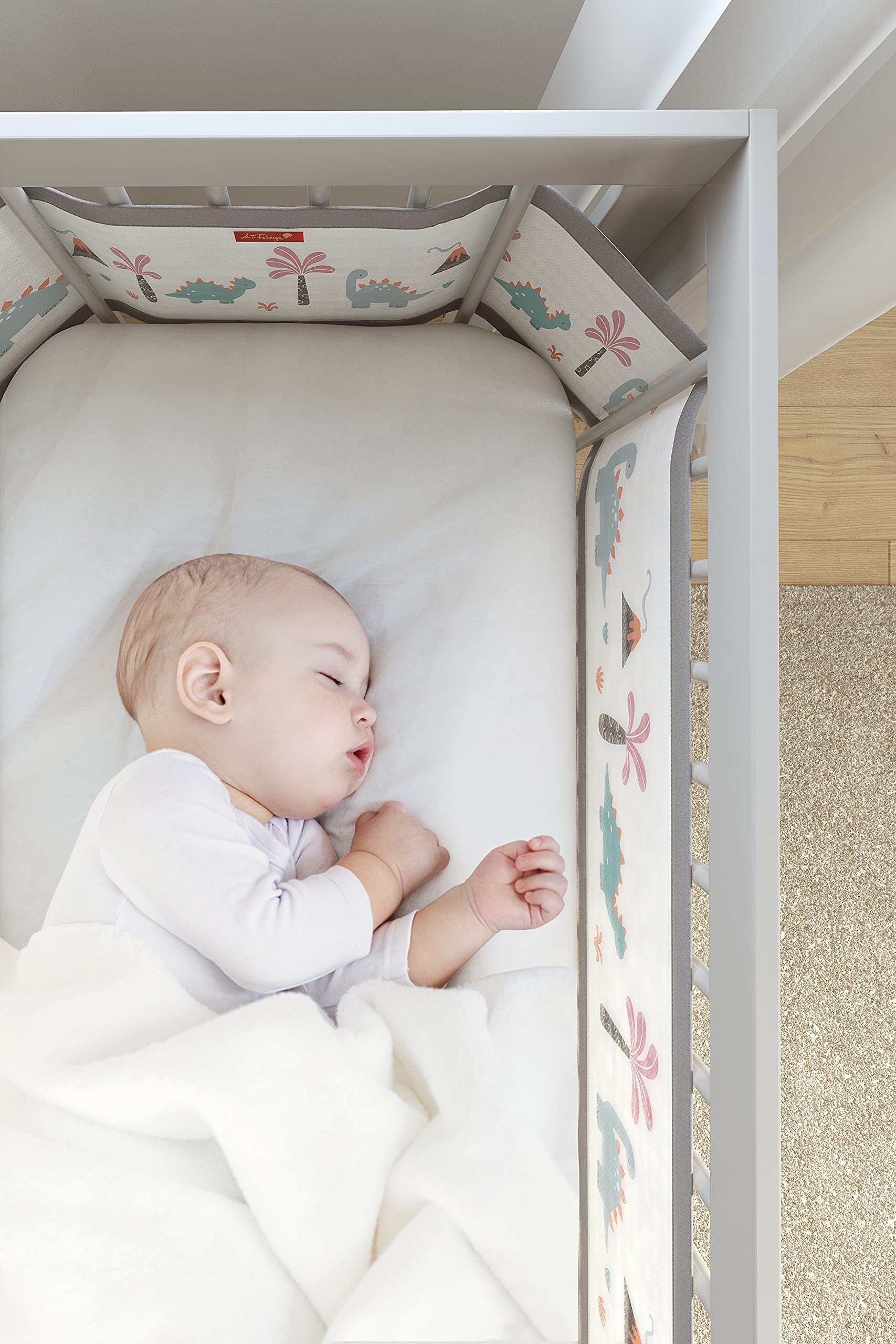 Baby's Only Bedbumper - Bedomrander Breeze - Oud Roze - 180x40 cm - 100