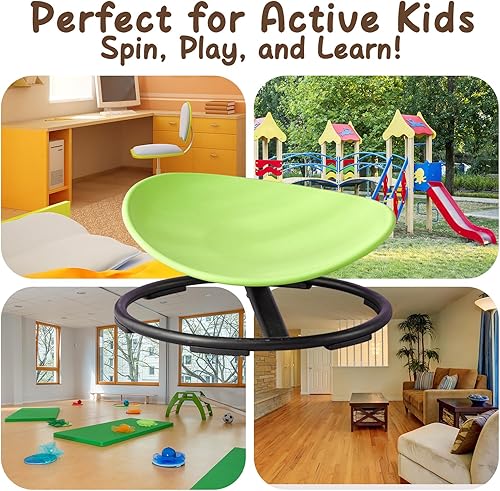 Miniatura 58 de Silla giratoria sensorial para niños con autismo a partir de 3 años, silla giratoria para niños con TDAH, sillas sensoriales para niños autistas,