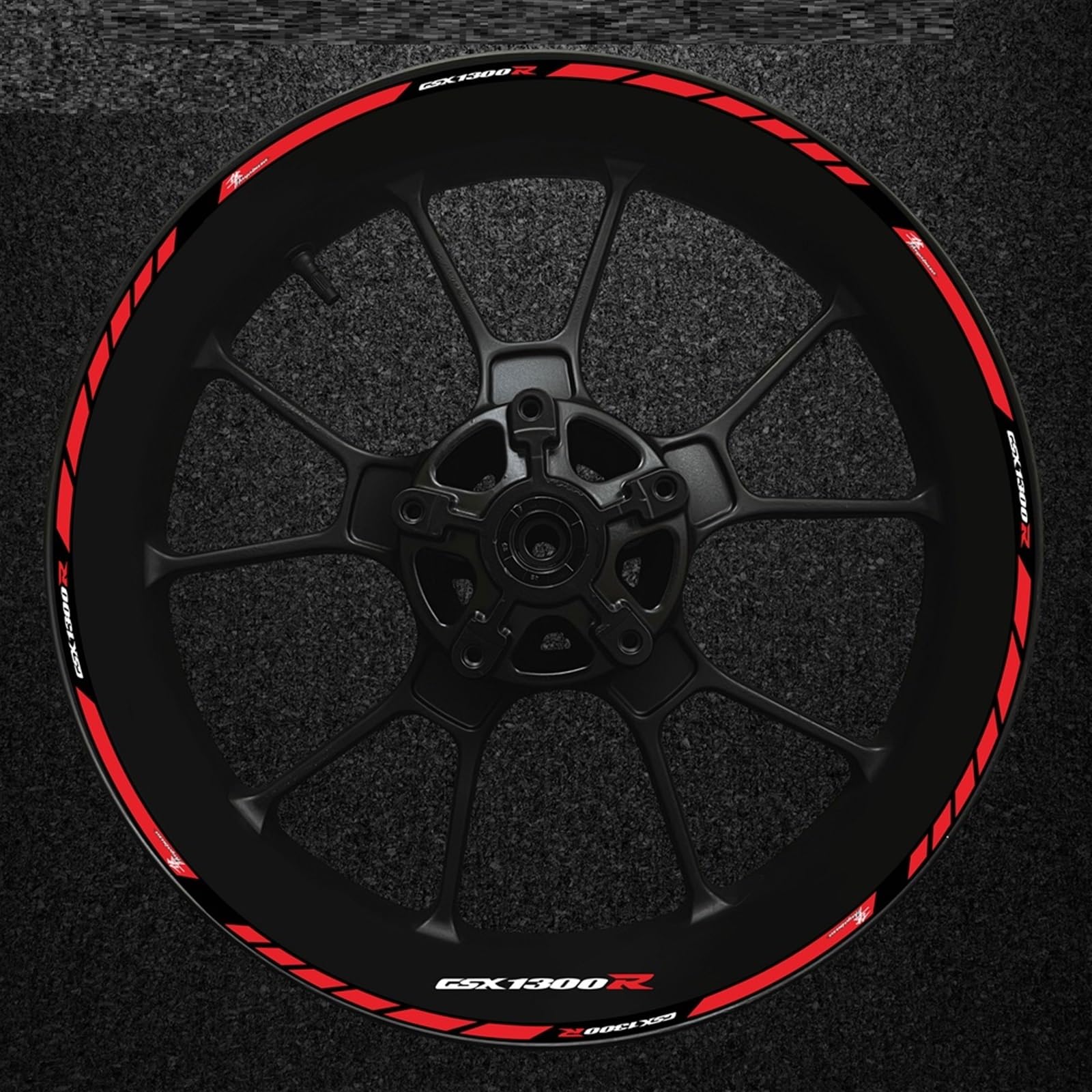 YESKIT Motorrad Rad Reflektierende Aufkleber Felge Aufkleber Streifen Band Zubehör Wasserdicht Für Suzuki Gsx-r1300 Hayabusa Gsxr 1300r (Color : 16)