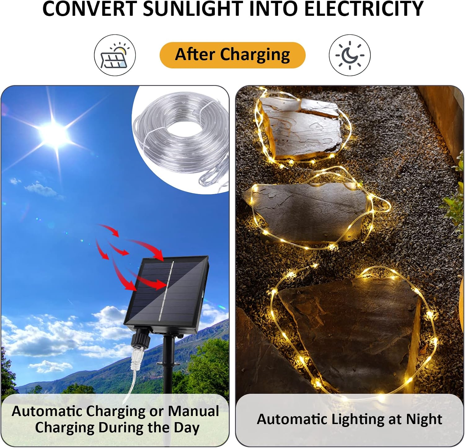 JIMACRO Outdoor Solar LED Rope Lights - Image 4