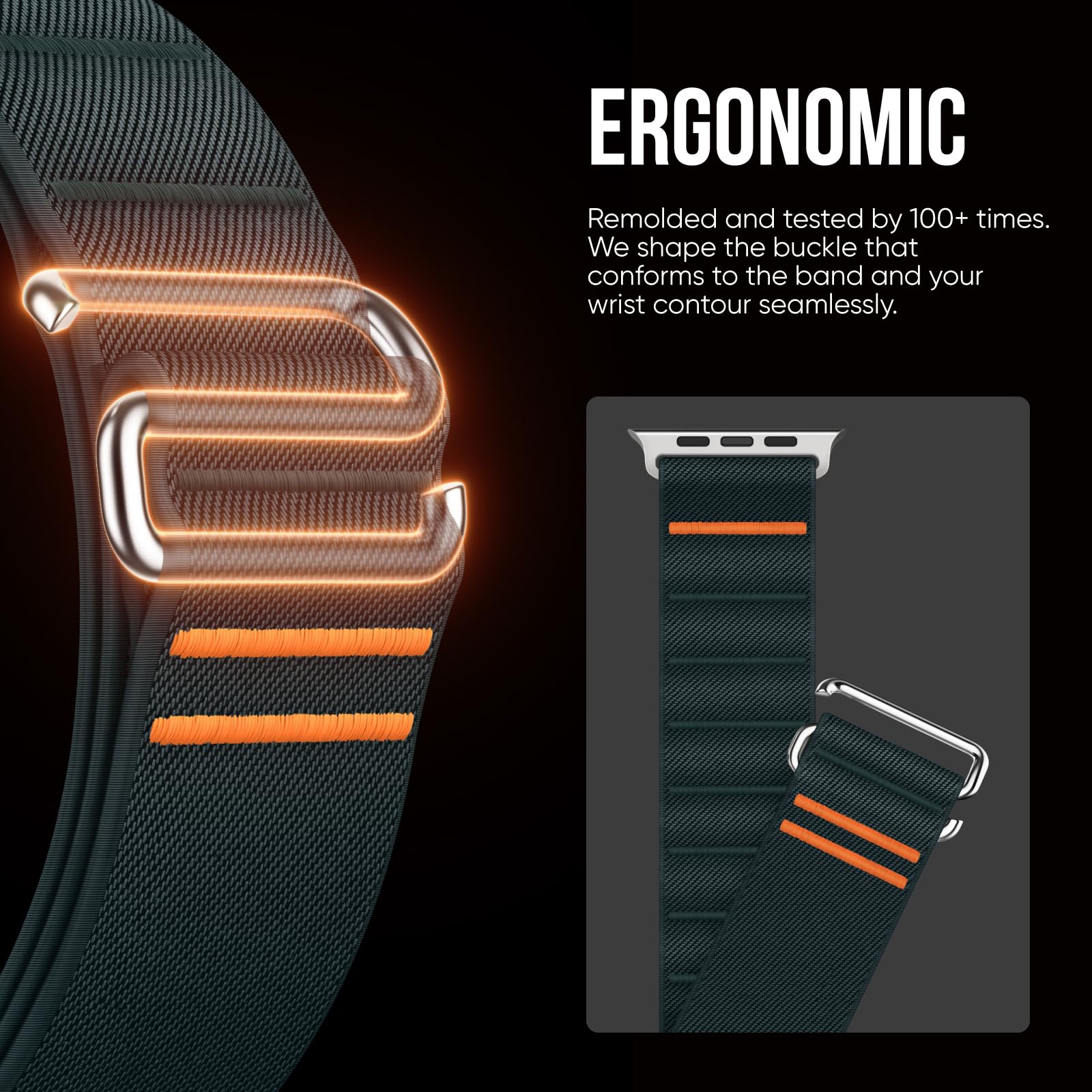 Suitisbest Straps Compatible with Apple Watch Ultra Strap 49mm 46mm 45mm 44mm 42mm - Image 2