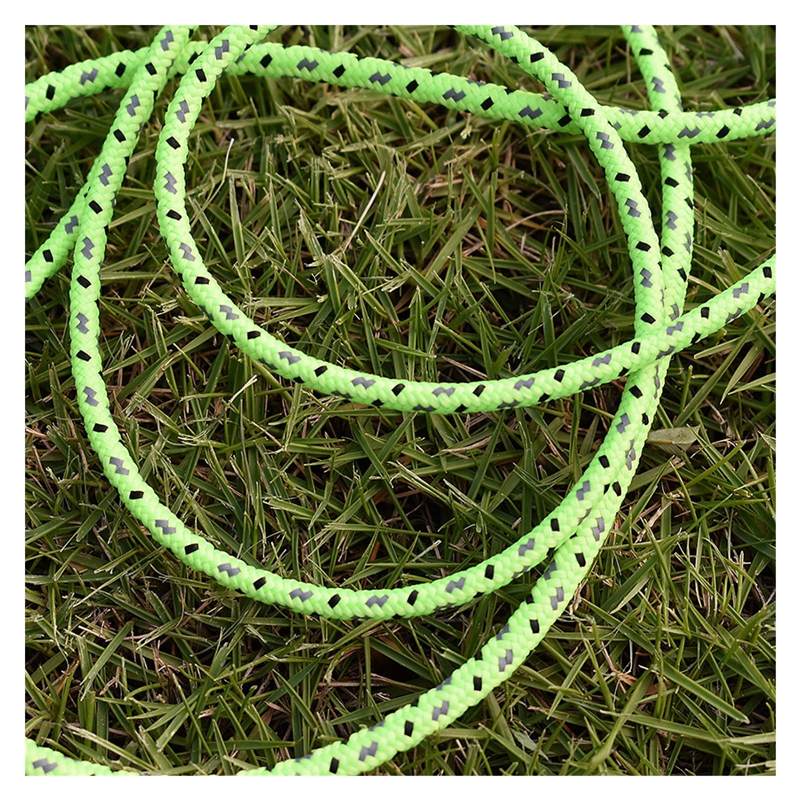 Hochfestes Kletterseil 2,5mm / 4mm 50m Reflektierendes Zelt Guylineseil Survival Outdoor-Werkzeug Campinggeräte mit 6 Guylin-Anpassern Spanner Klettern im Freien. (Color : 2.5mm)