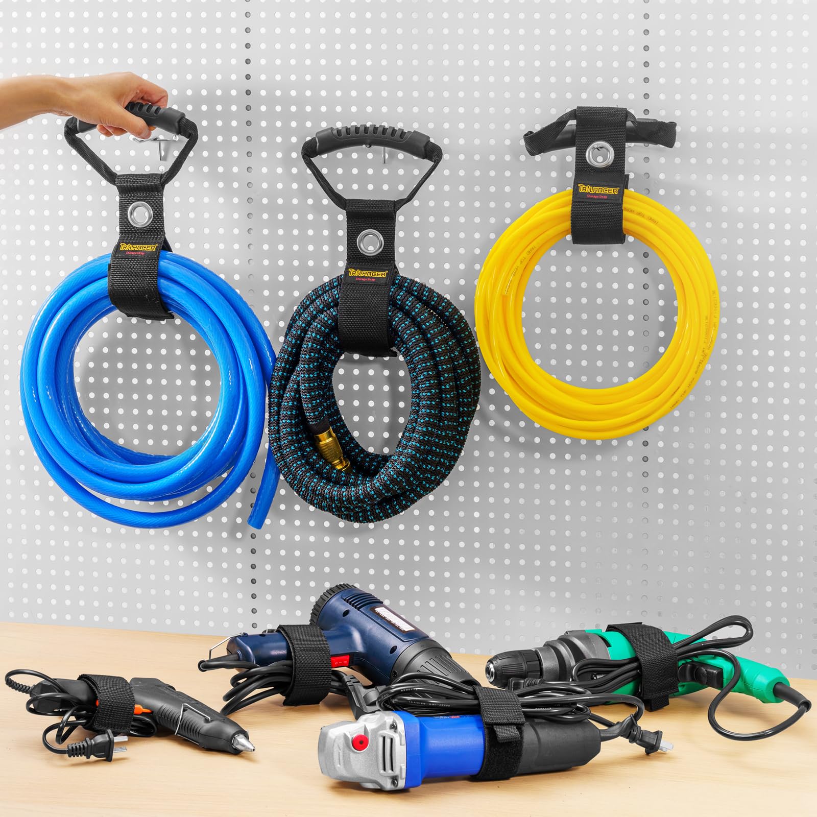 Tendeur De Ligne à Linge En Alliage D'Aluminium - 3 Pièces Argenté | Accessoire Séchoir