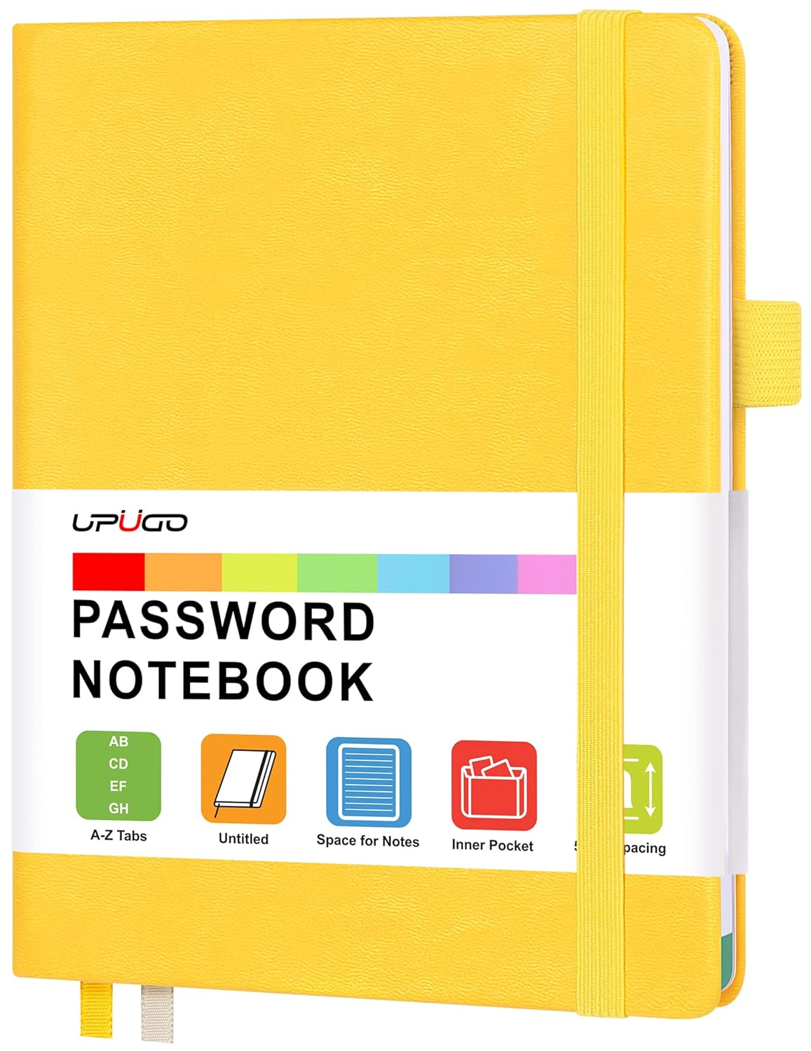 Libreta De Contraseñas Discreta Con Pestañas Alfabéticas A-Z – Cuaderno De Contraseñas Para
