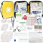 300Piece Small First Aid Kit Refill Supplies for Travel Mini Caming Emergency First Aid Kits Hiking Survival Essential Set for Outdoor Adventure, Yellow 1st Aid