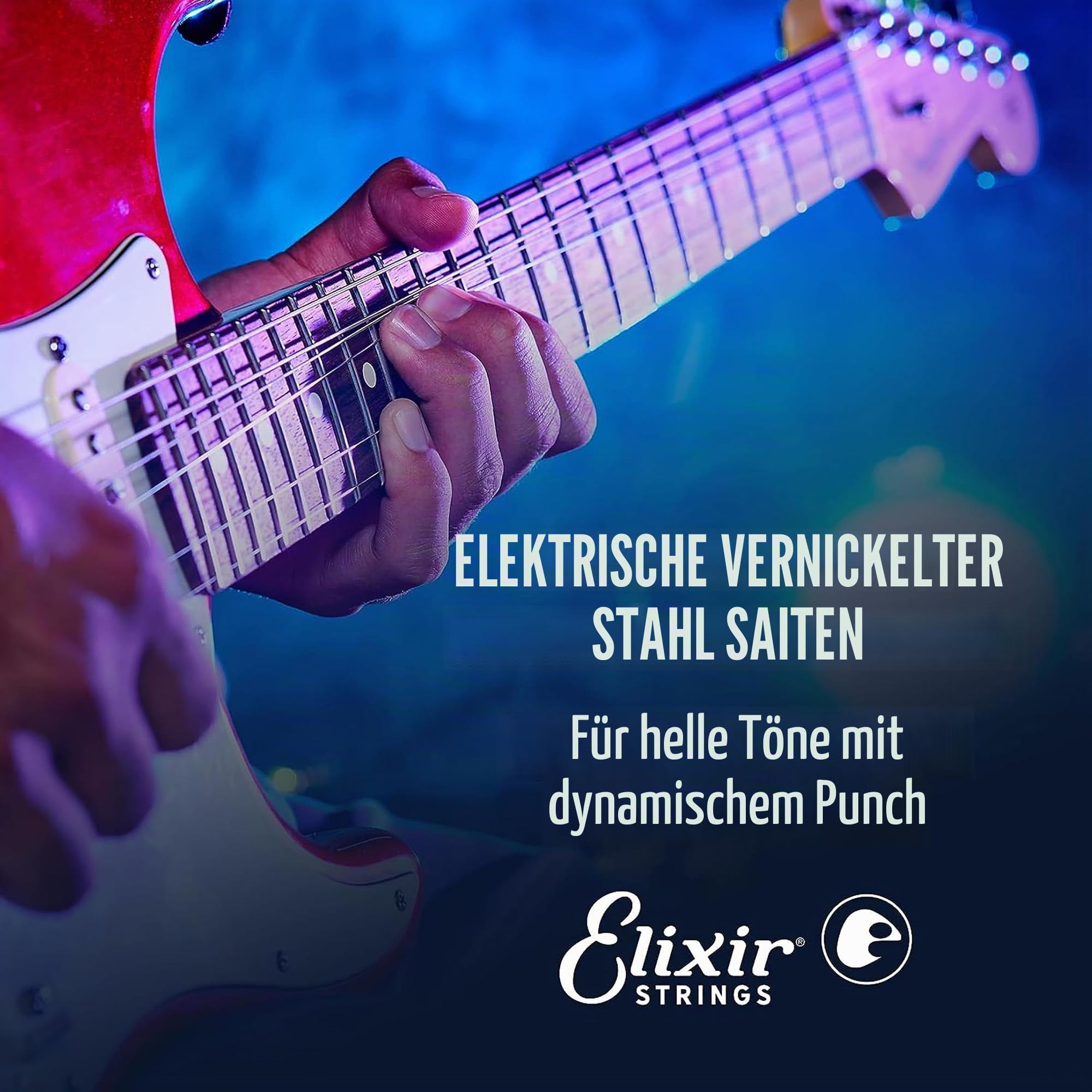 Elixir Strings – vernickelte Stahlsaiten für E-Gitarre mit NANOWEB-Beschichtung – Elixir-Saiten für E-Gitarre – 3er-Pack, Light 10–46