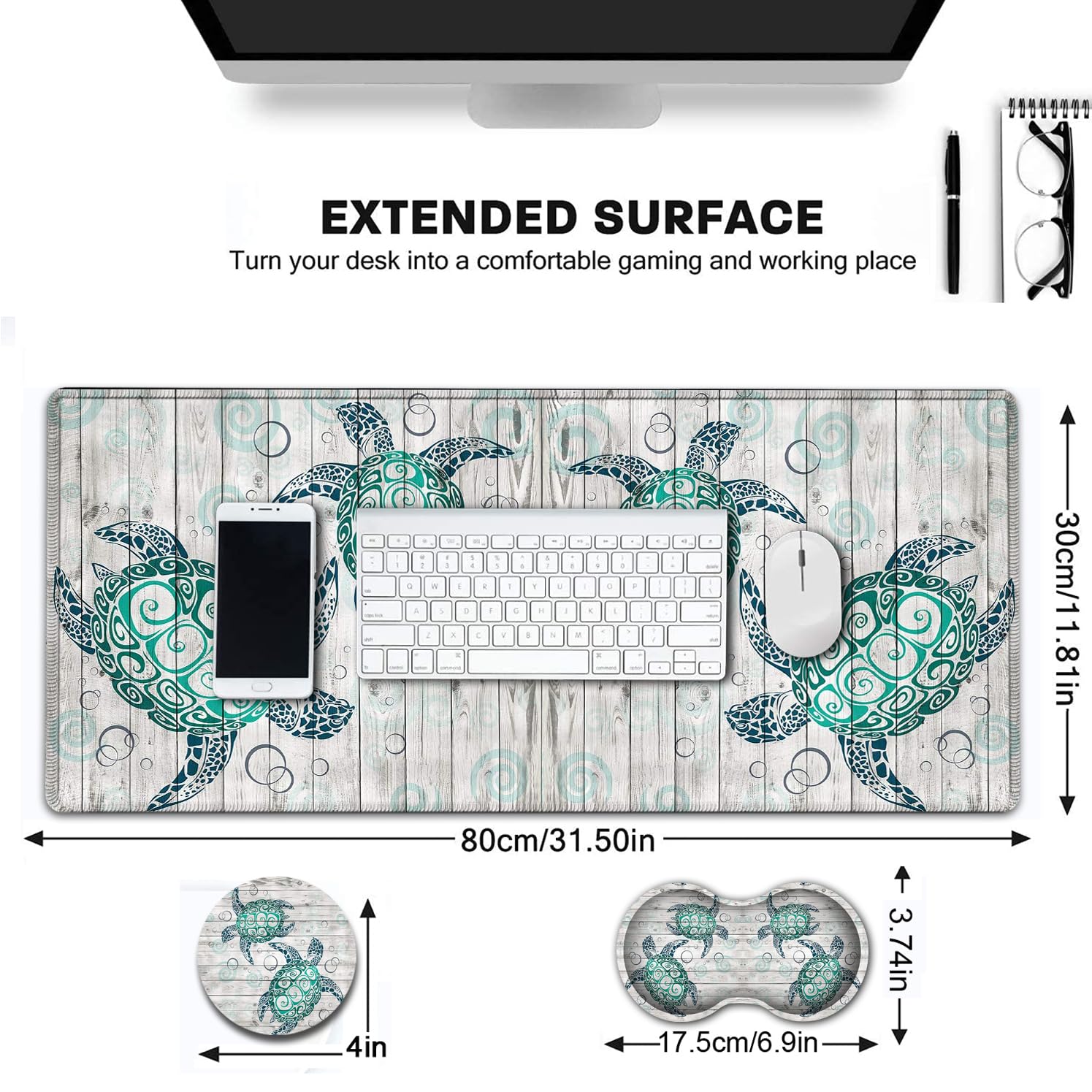 Alfombrilla De Mouse XL Para Juegos, Diseño De Caballo Paintsplash Con