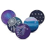 ExpressionMed CGM Adhesive Patches for Dexcom G7 and Stelo (Pack of 5) - USA Made, Waterproof, Non-Fraying, Pre-Cut CGM Sensor Tapes (Dreamy Escapes Variety Pack)