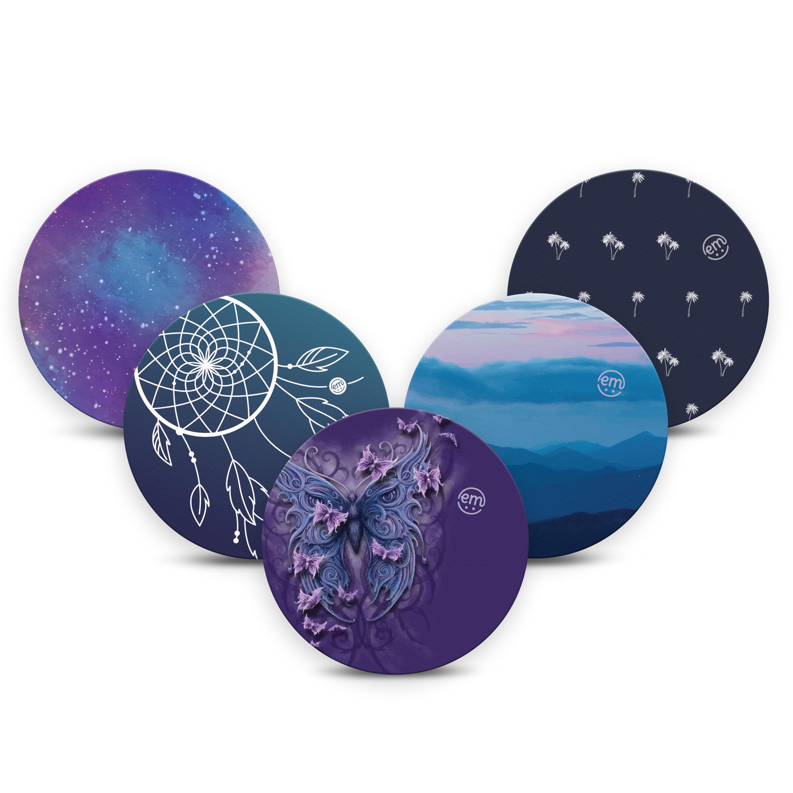 ExpressionMed Dexcom G7 Over Patches - Made in USA, 5 Pack, 15+ Day Hold, Waterproof & Breathable, Hypoallergenic, Flexible & Non-Fraying, Easy-Apply