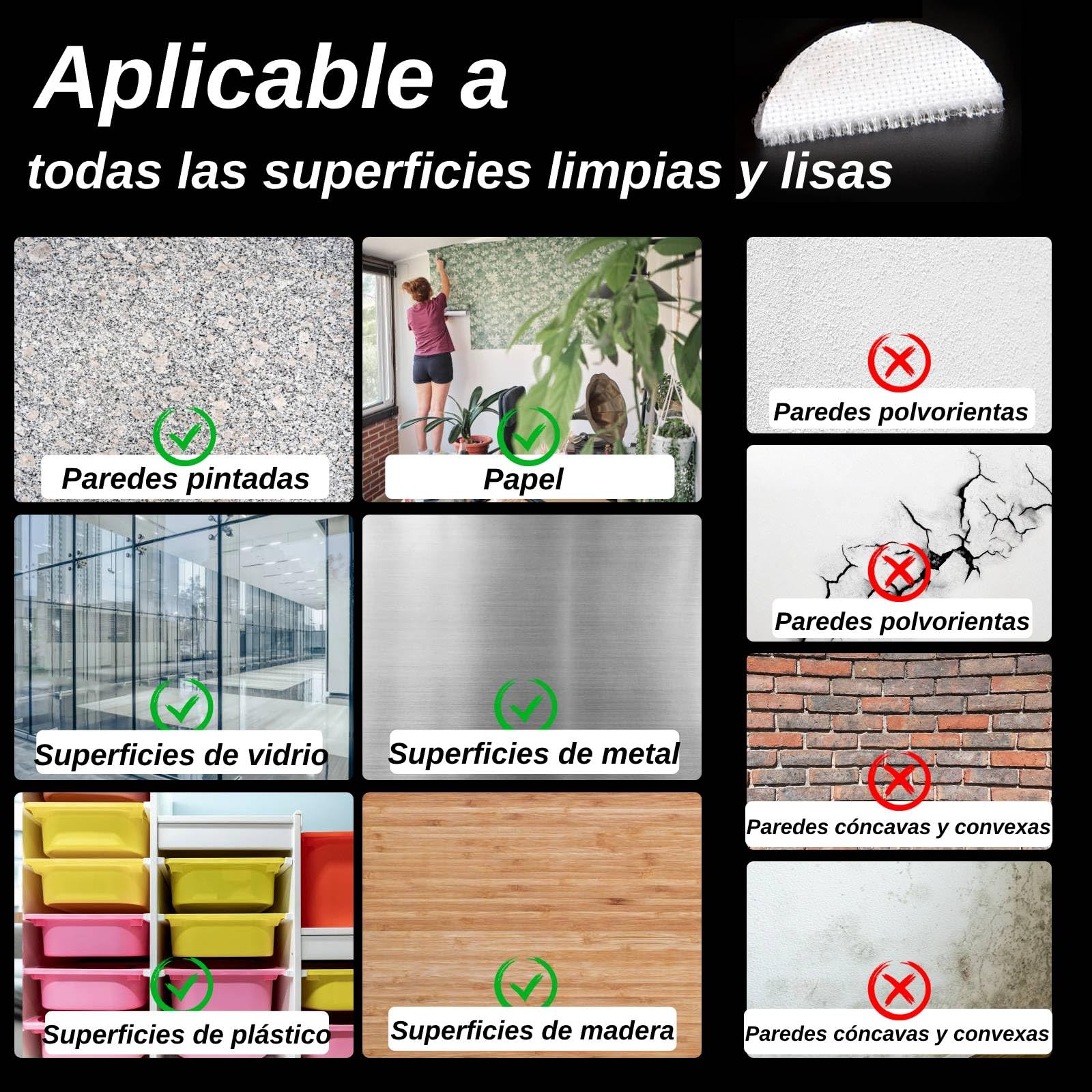 Puntos Adhesivos Redondos 20 mm, 600 Piezas Puntos Adhesivo Doble Cara Redondo, Cinta de Puntos Autoadhesiva de Gancho y Bucle, para Materiales de Enseñanza Escolar y Uso Doméstico (300 Pares 20mm)