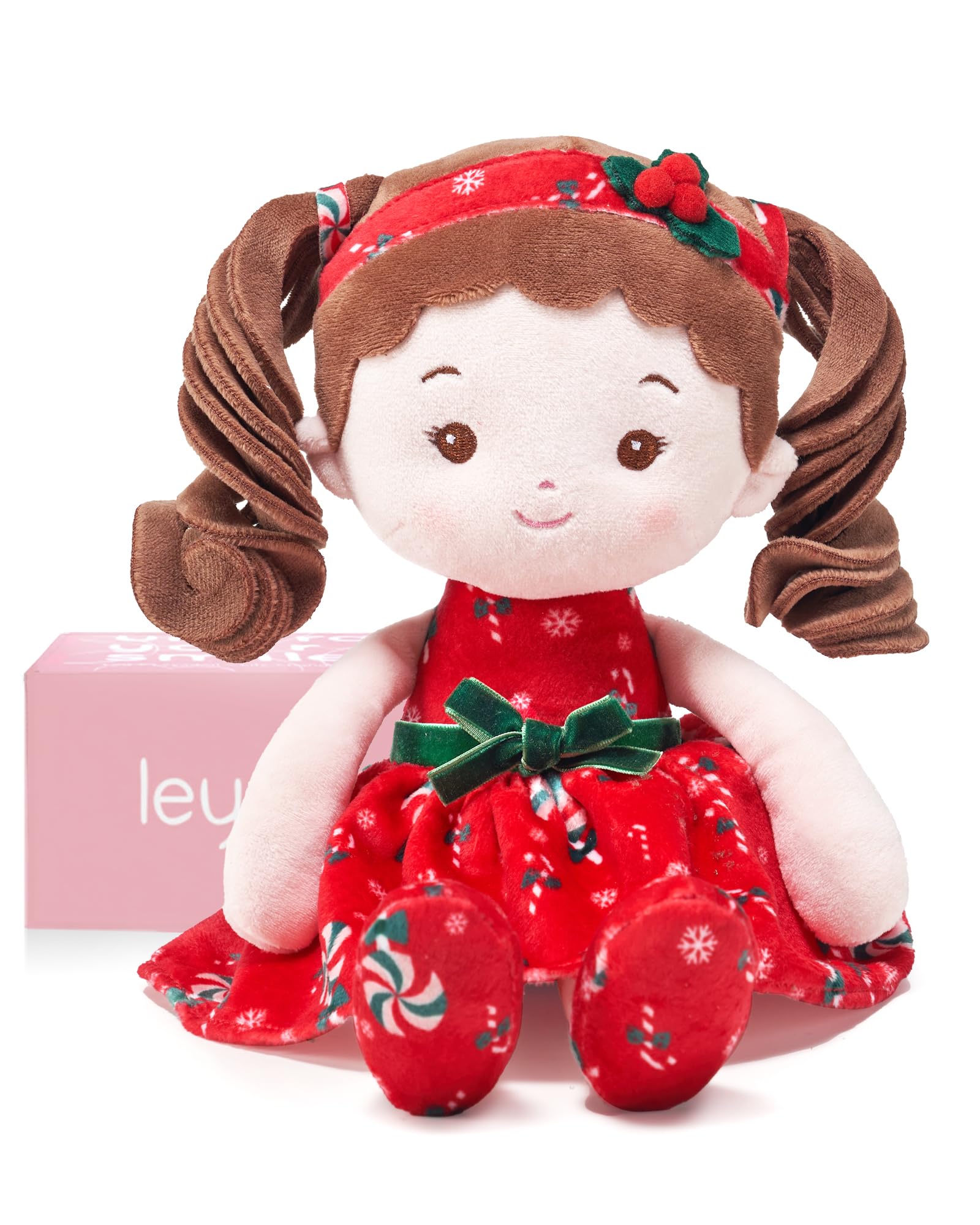 LeyaDoll Doll Baby Boy Toys (12 cali), Moje pierwsze dziecko Szmaciana lalka dla 1-letniego chłopca prezent urodzinowy, pluszowe zabawki dla małych dzieci-Sakura Girl-Pink