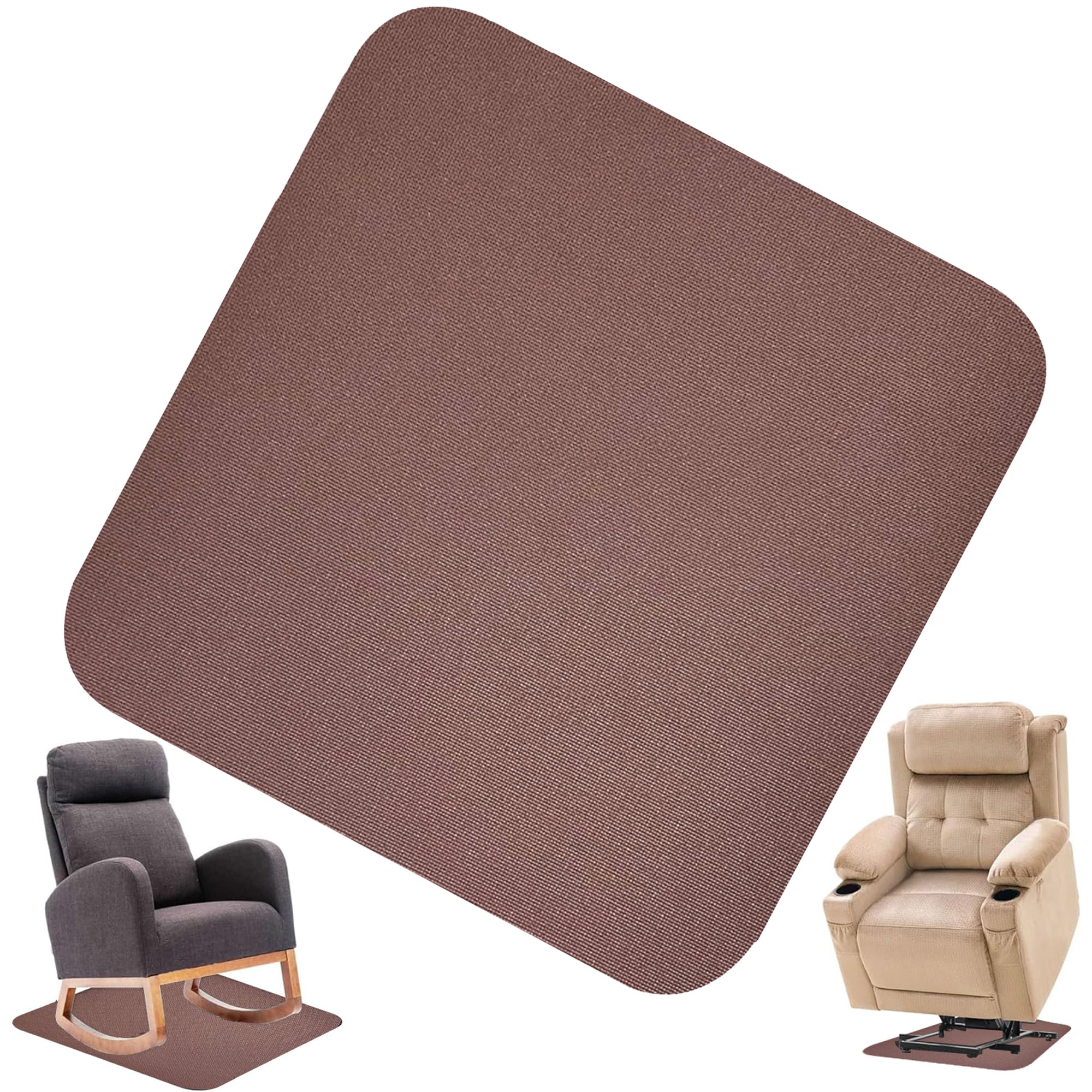 Recliner Pads for Hardwood Floors, Under Recliner Mat Floor Protectors Furniture Pads to Keep Furniture from Sliding Swivel Chairs Recliner mats for
