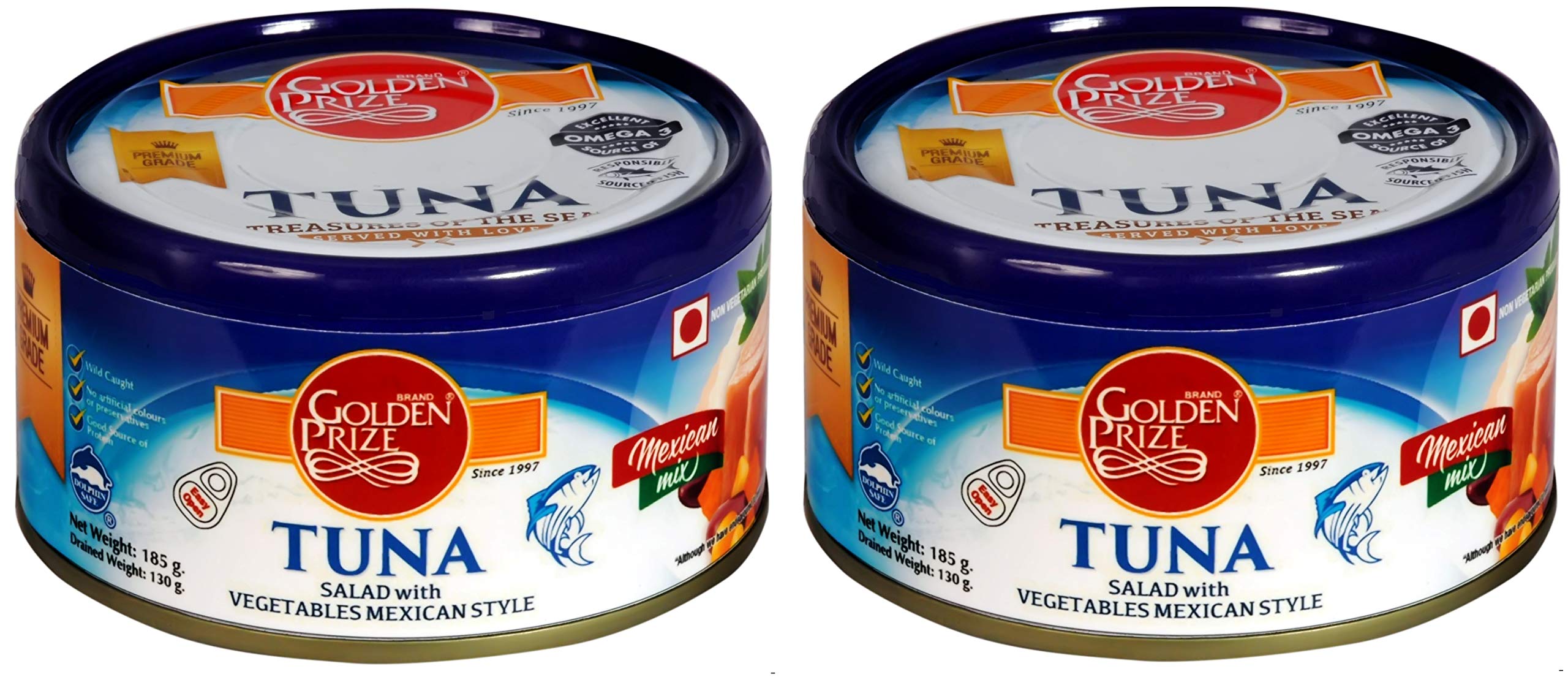 Golden Prize Tuna Salad With Vegetables Mexican Style 185Gms Each - Pack of 2 Units (B07MZ345YF) Amazon Price History, Amazon Price Tracker