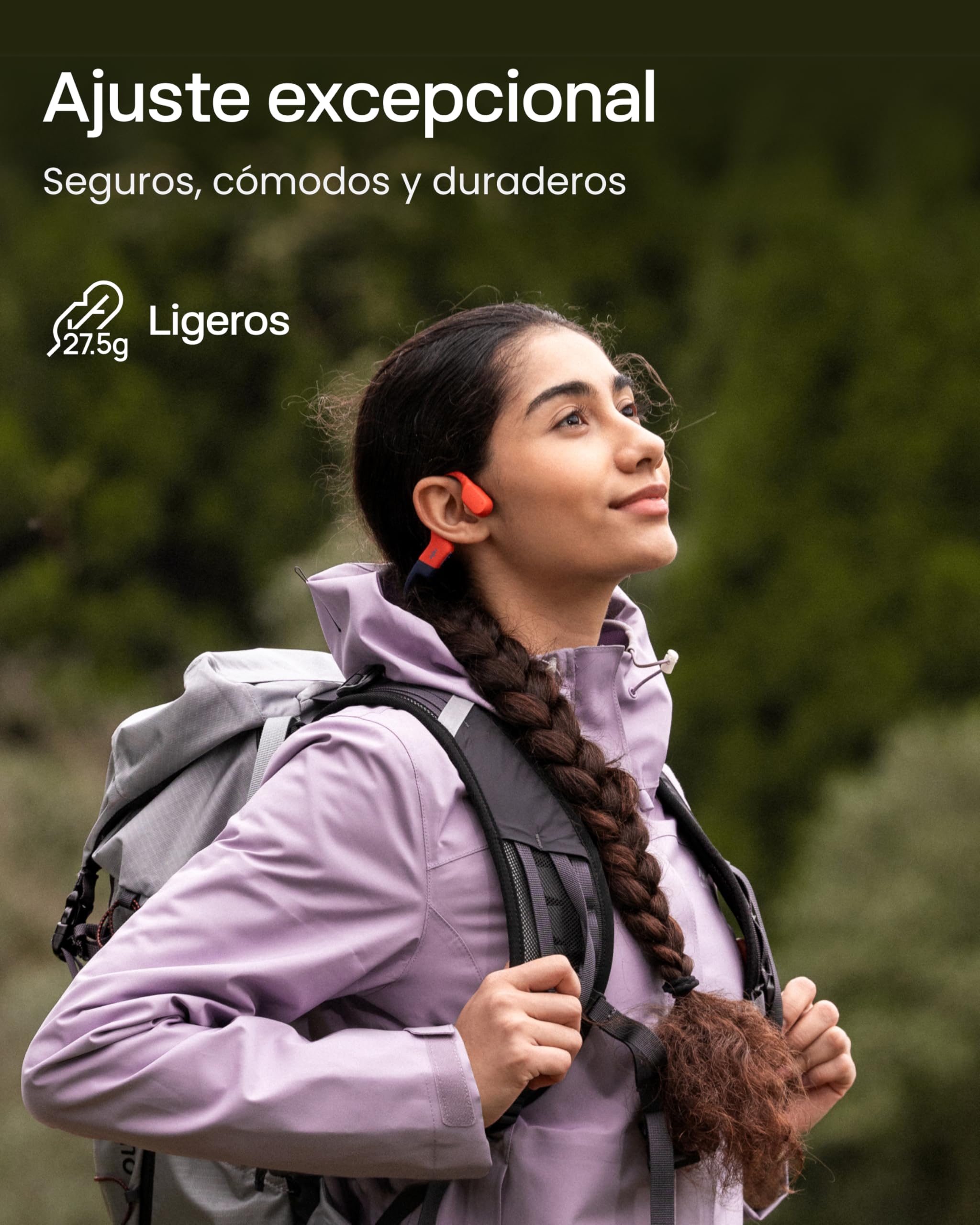 SHOKZ OpenSwim Pro Auriculares Conducción Ósea Natación Bluetooth 5.4, Rojo | Impermeable IP68 | Mics con Cancelación Ruido | Carga Inalámbrica | 9H Autonomía | 32GB MP3 | Open-Ear | para Nadar Deportivo