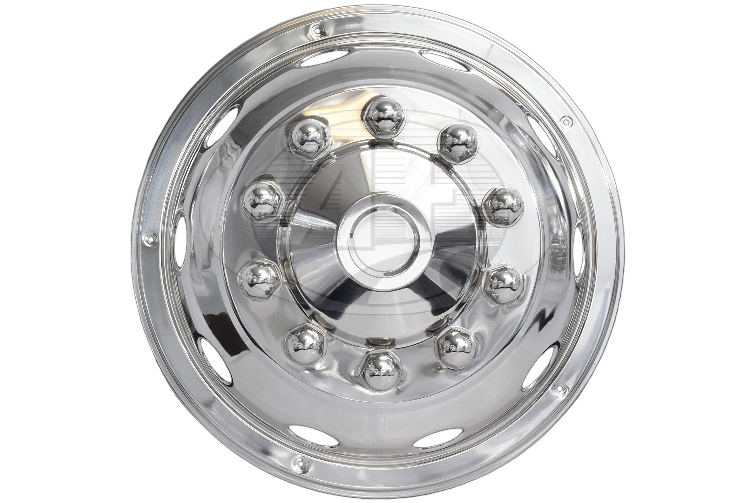 Eagle Flight Stainless Steel Wheel Simulators with Over Lug Mounting (Type F) for Ford '92-'05 E350 & E450 with 16