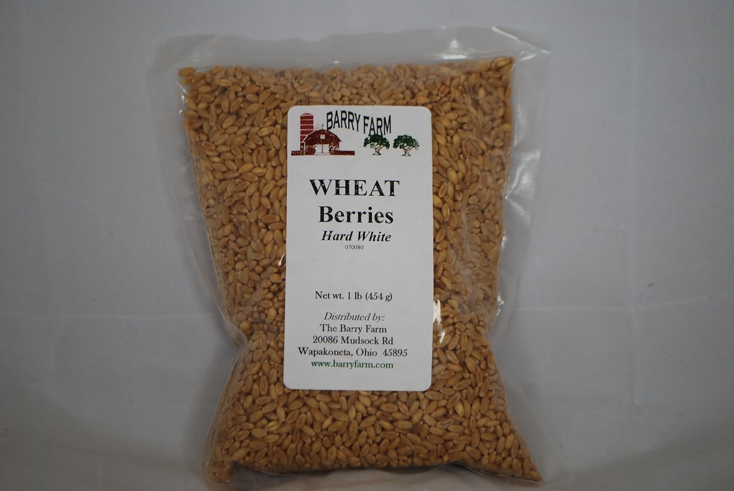 Hard White Wheat Berries, 1 lb. Grains Grocery