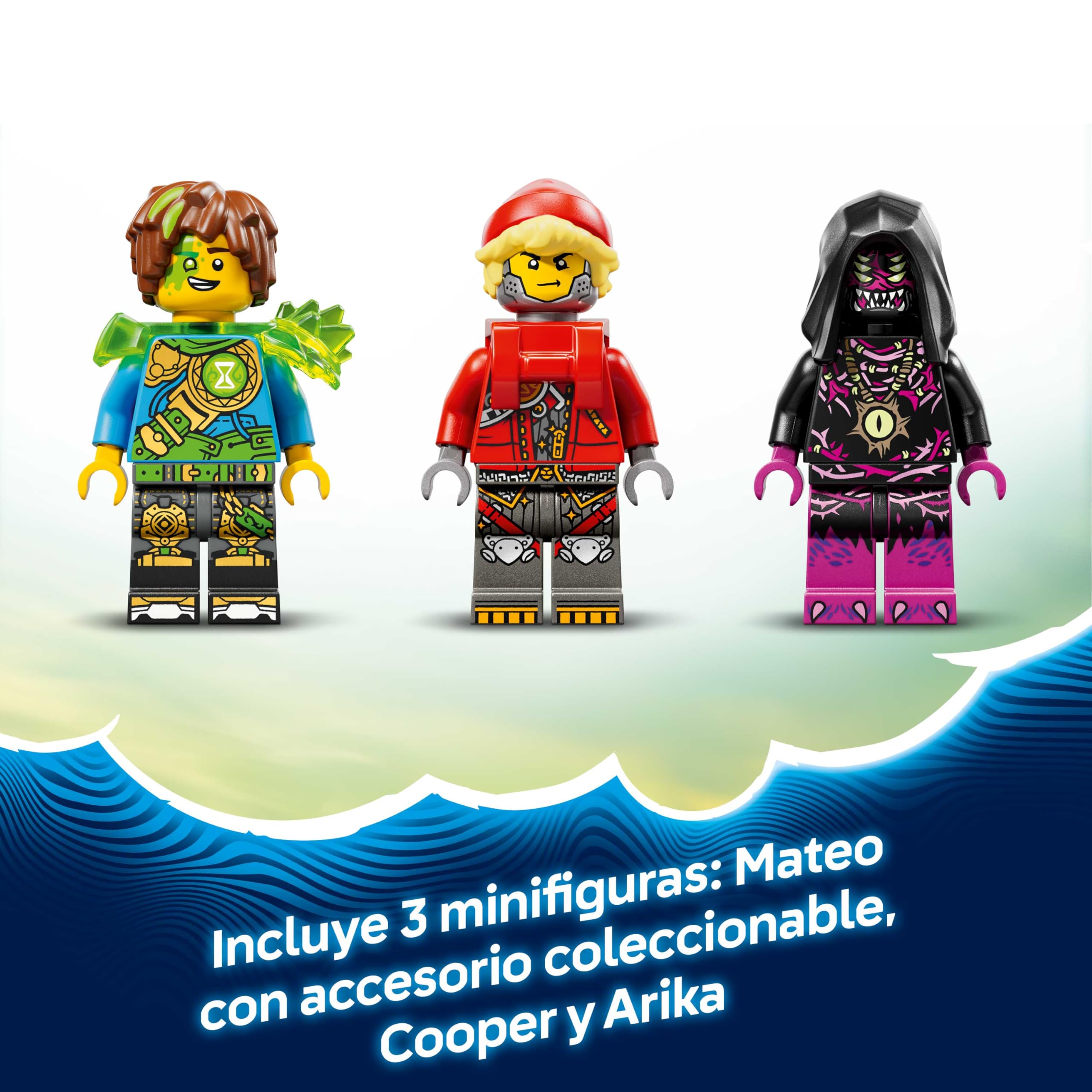 LEGO DREAMZzz 2en1 Excavadora Escorpión de Pesadilla de Juguete - Transformable en Figura de Avispa, 3 Minifiguras y Criatura del Tesoro Naranja Coleccionable - Regalo para Niños de 7+ Años - 71513