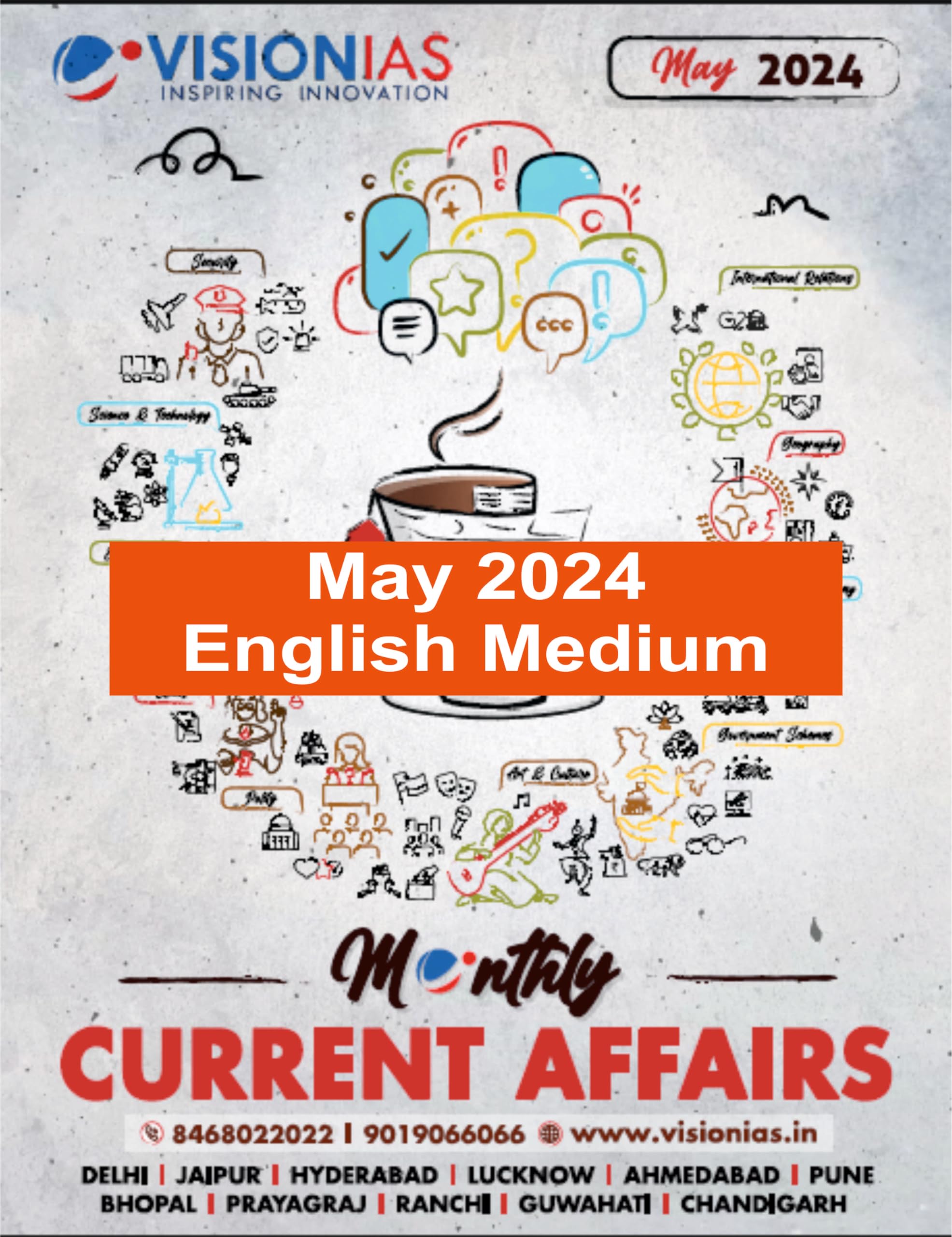 Vision IAS Current Affairs May 2024 B/w photocopy
