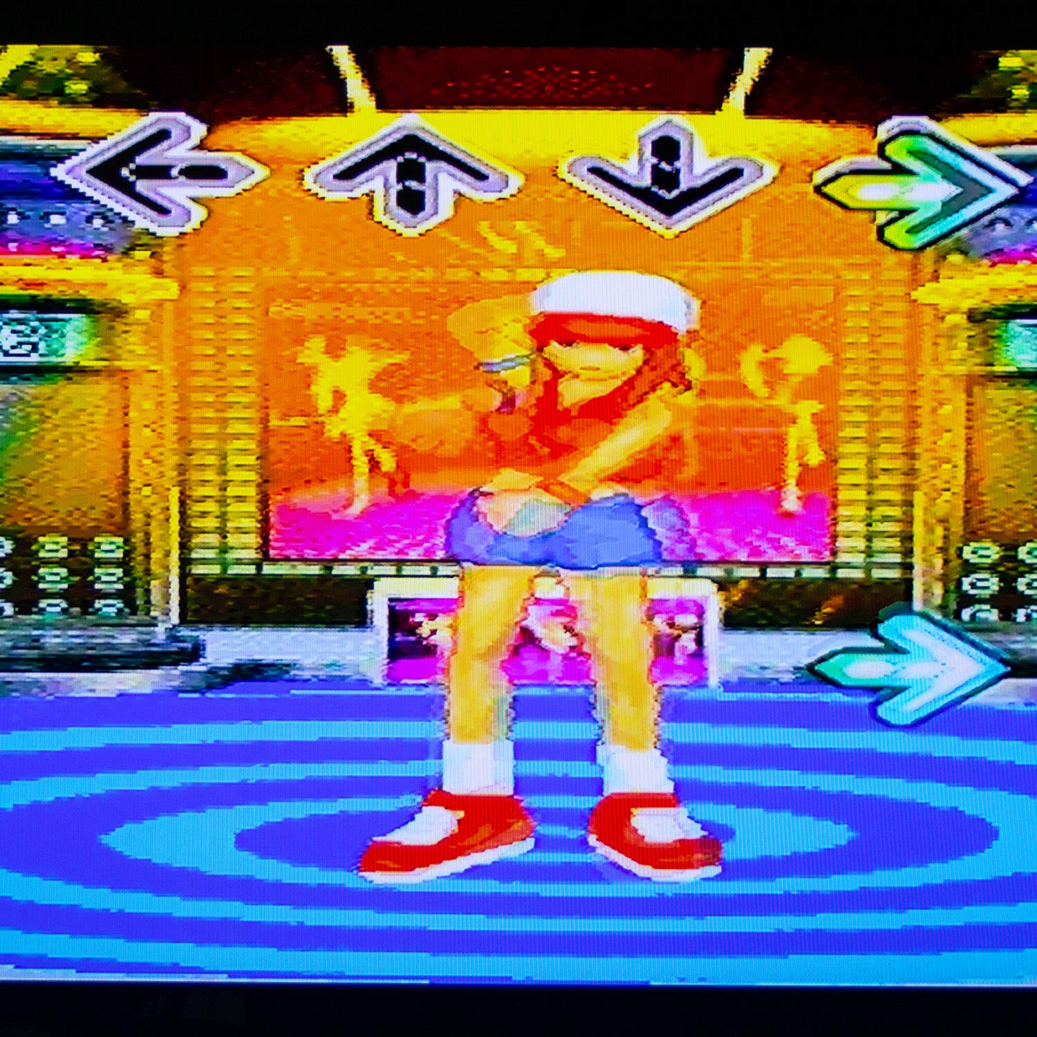 Mad Monkey Tanzmatte mit TV Anschluss & HDMI Konverter, Dance Game mit 110 Songs & 9 Leveln, 2 Spieler Modus, rutschfeste Musik Spielmatte für Kinder & Erwachsene, Arcade Tanzspiel