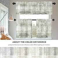 Vista 304 de Cenefas de cocina modernas con patrón de cobre marrón dorado para ventanas, cenefas opacas abstractas de marcas de arañazos y cortinas opacas